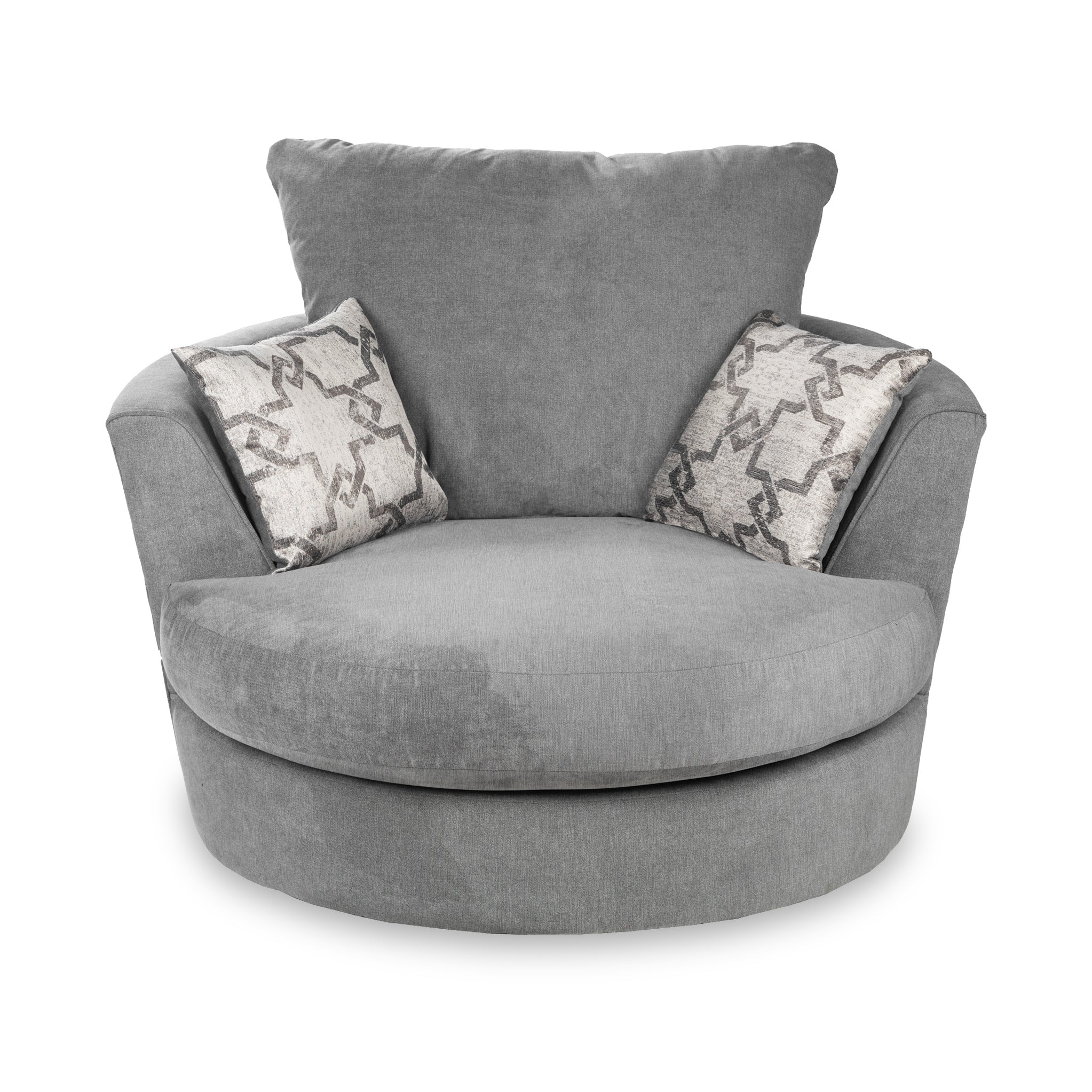 Fernley Chenille Swivel Armchair - Image 8