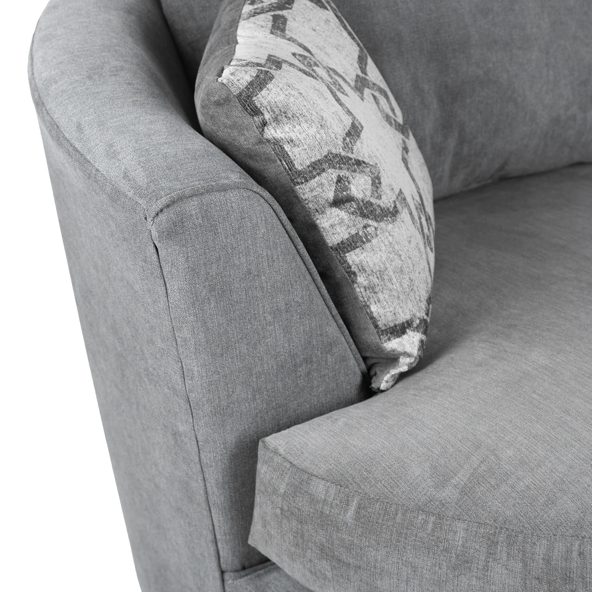 Fernley Chenille Swivel Armchair - Image 9