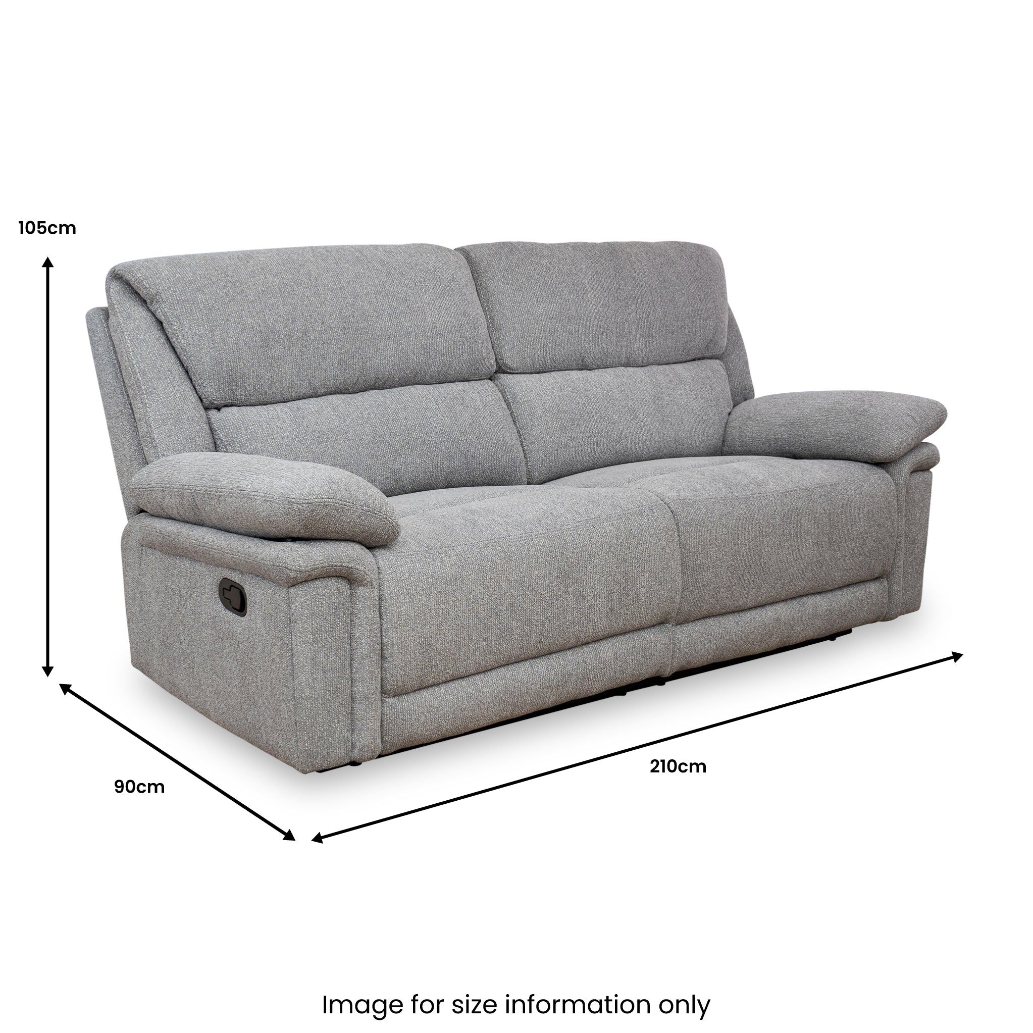 Fernsby 3 Seater Manual Recliner - Image 9