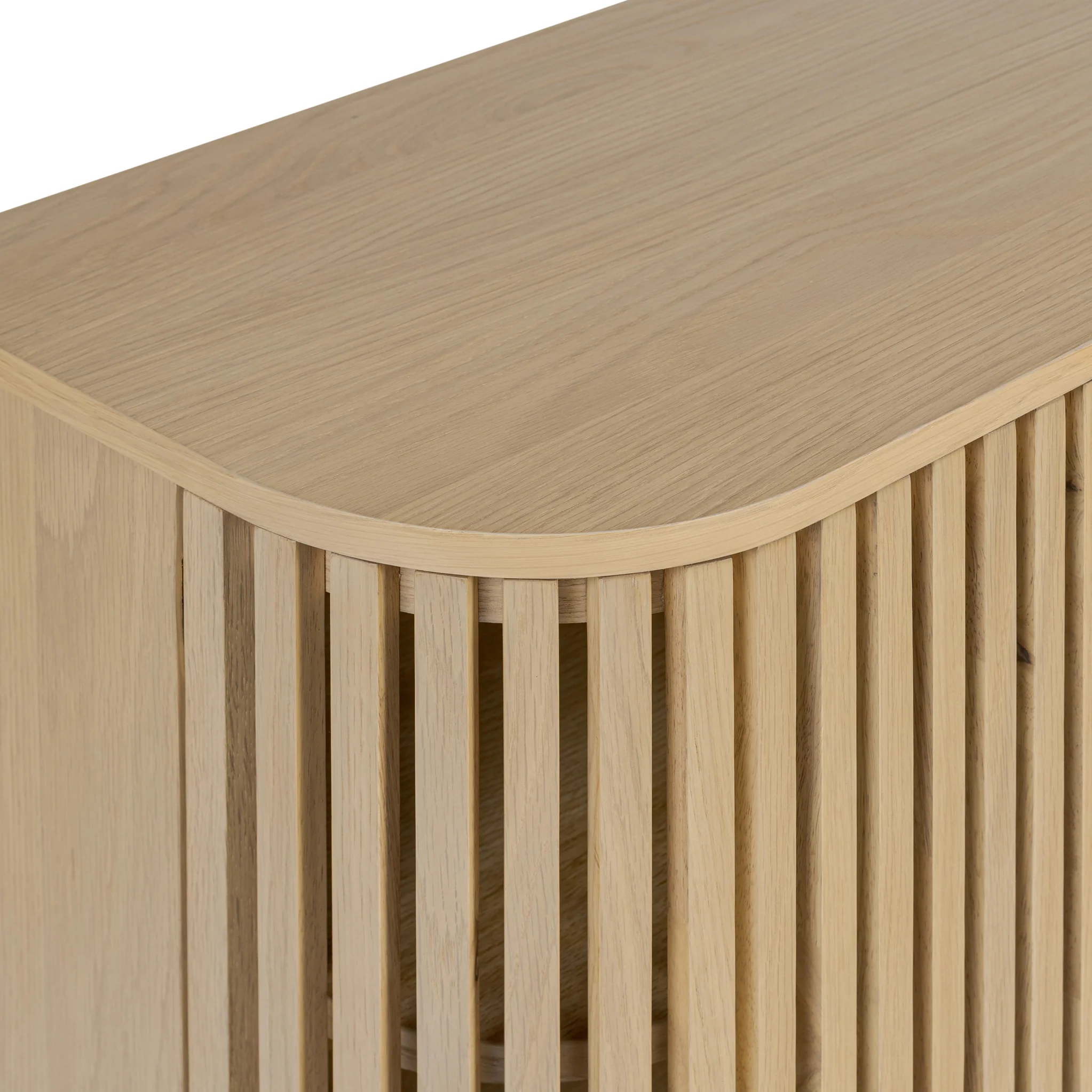 Finch Oak Slatted 4 Door Large Sideboard - Image 7