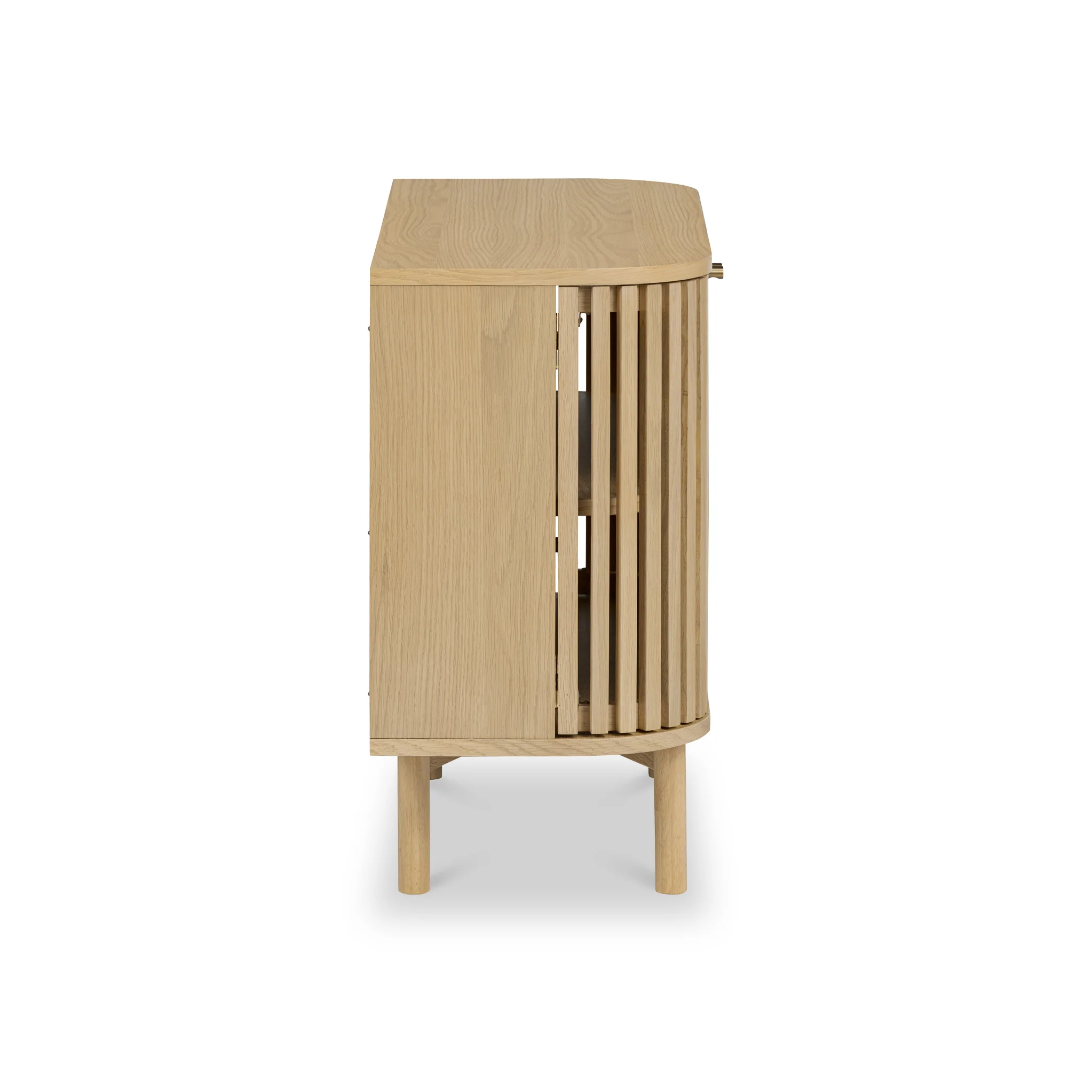 Finch Oak Slatted Small Sideboard - Image 11