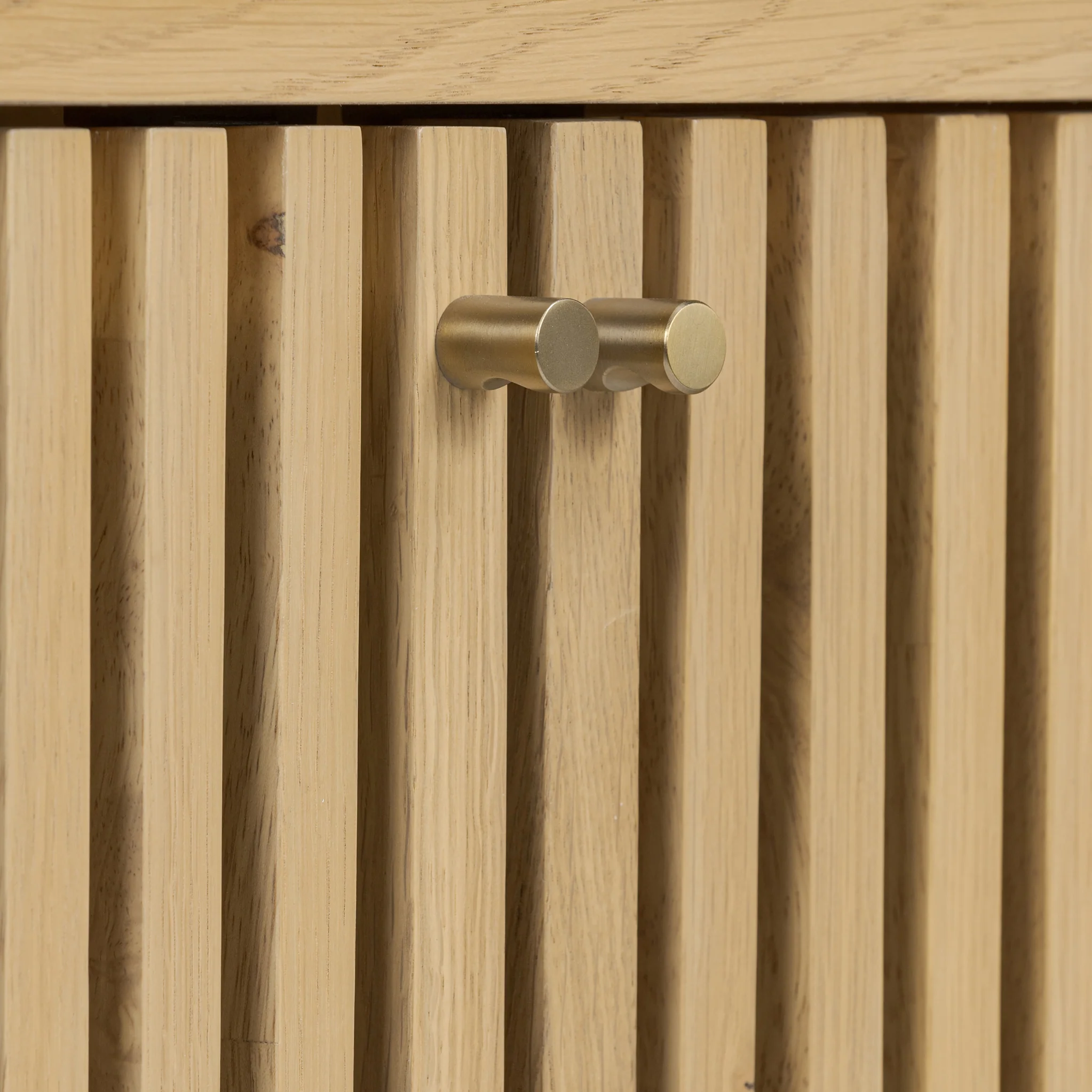 Finch Oak Slatted Small Sideboard - Image 5
