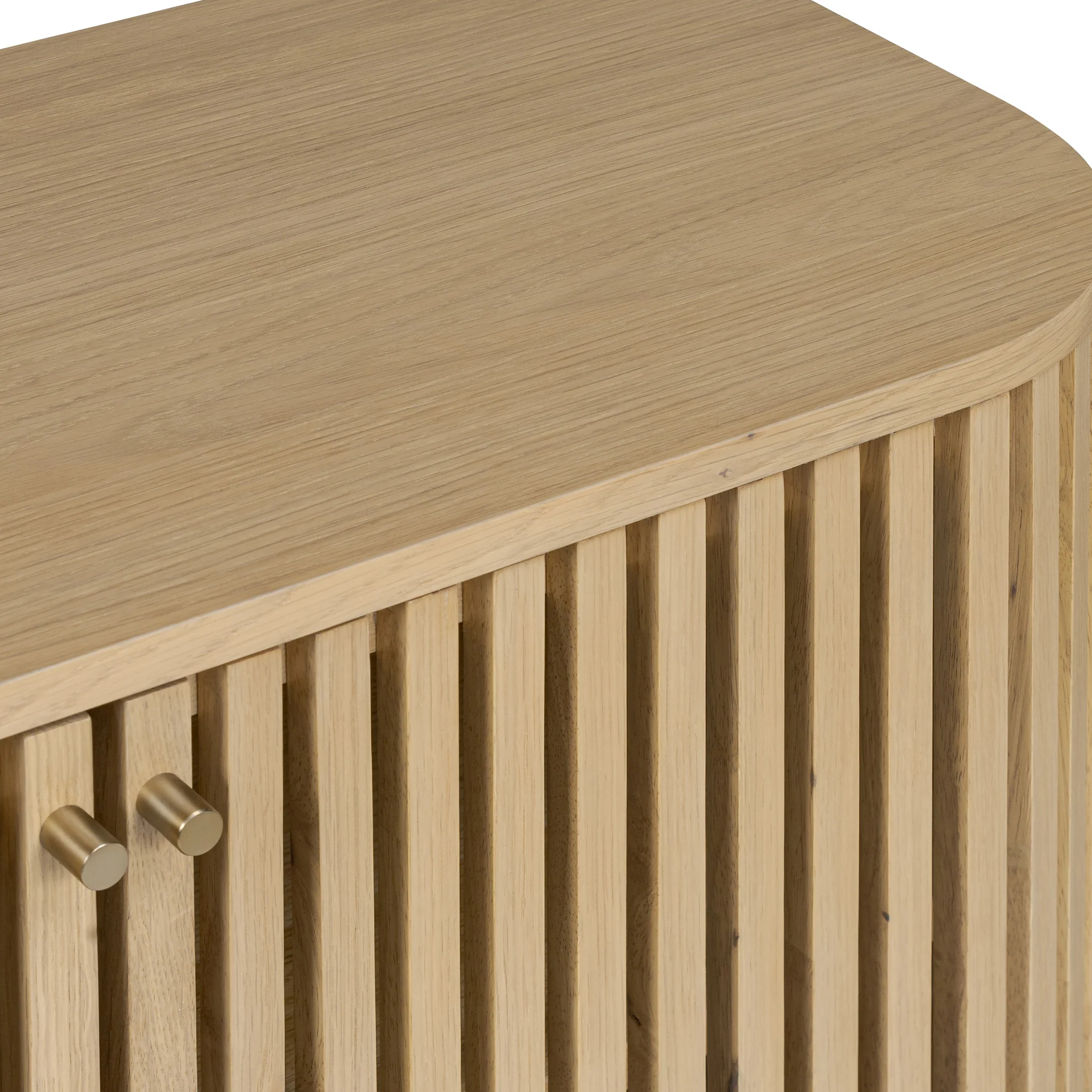 Finch Oak Slatted Small Sideboard - Image 6