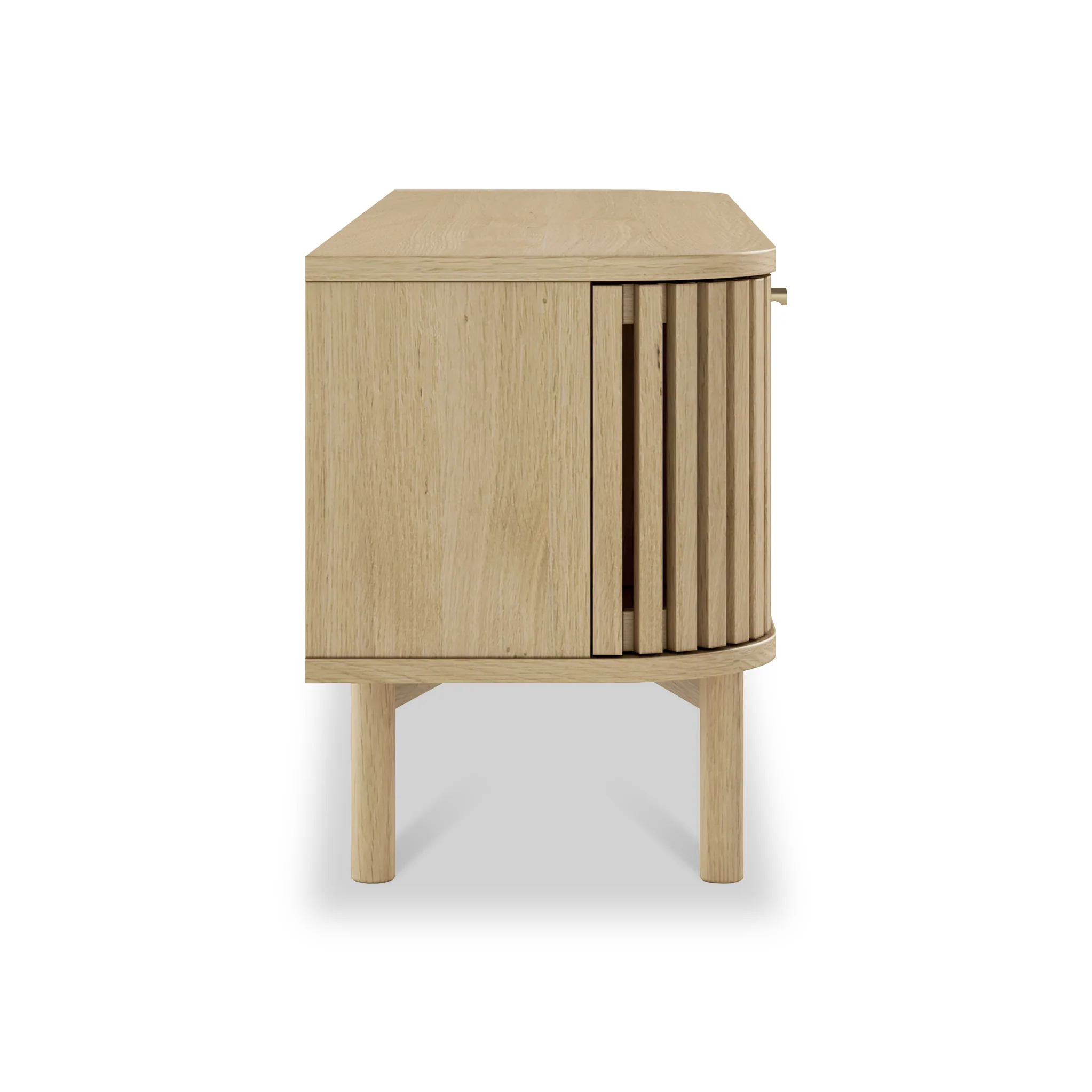 Finch Oak Slatted Wide TV Unit - Image 6