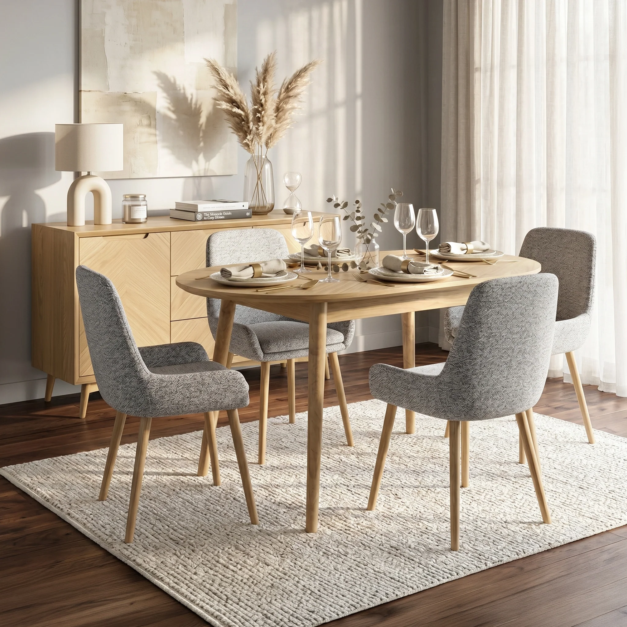 Flintham Oak 115cm Oval Dining Table - Image 2