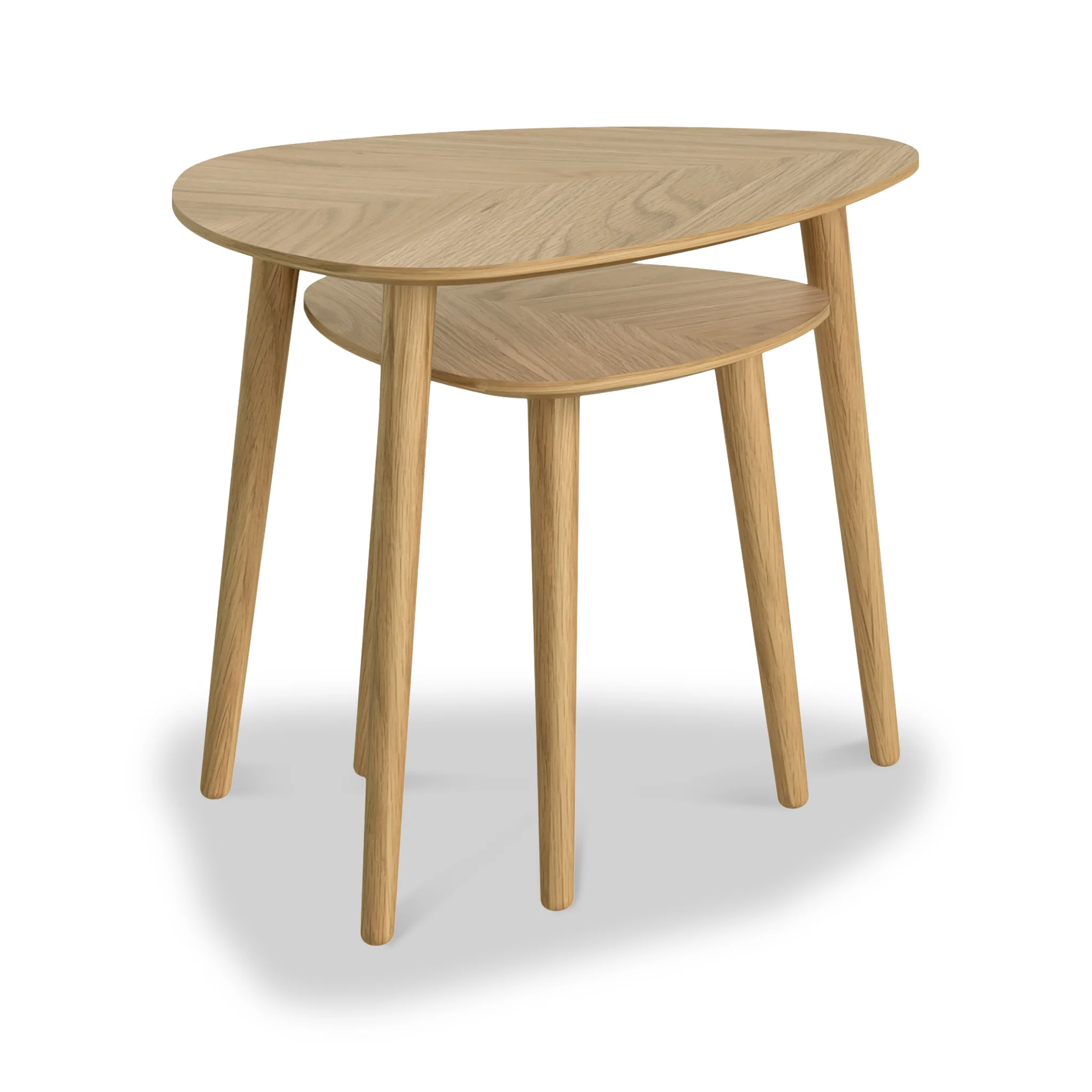 Flintham Oak Nest of Tables - Image 2