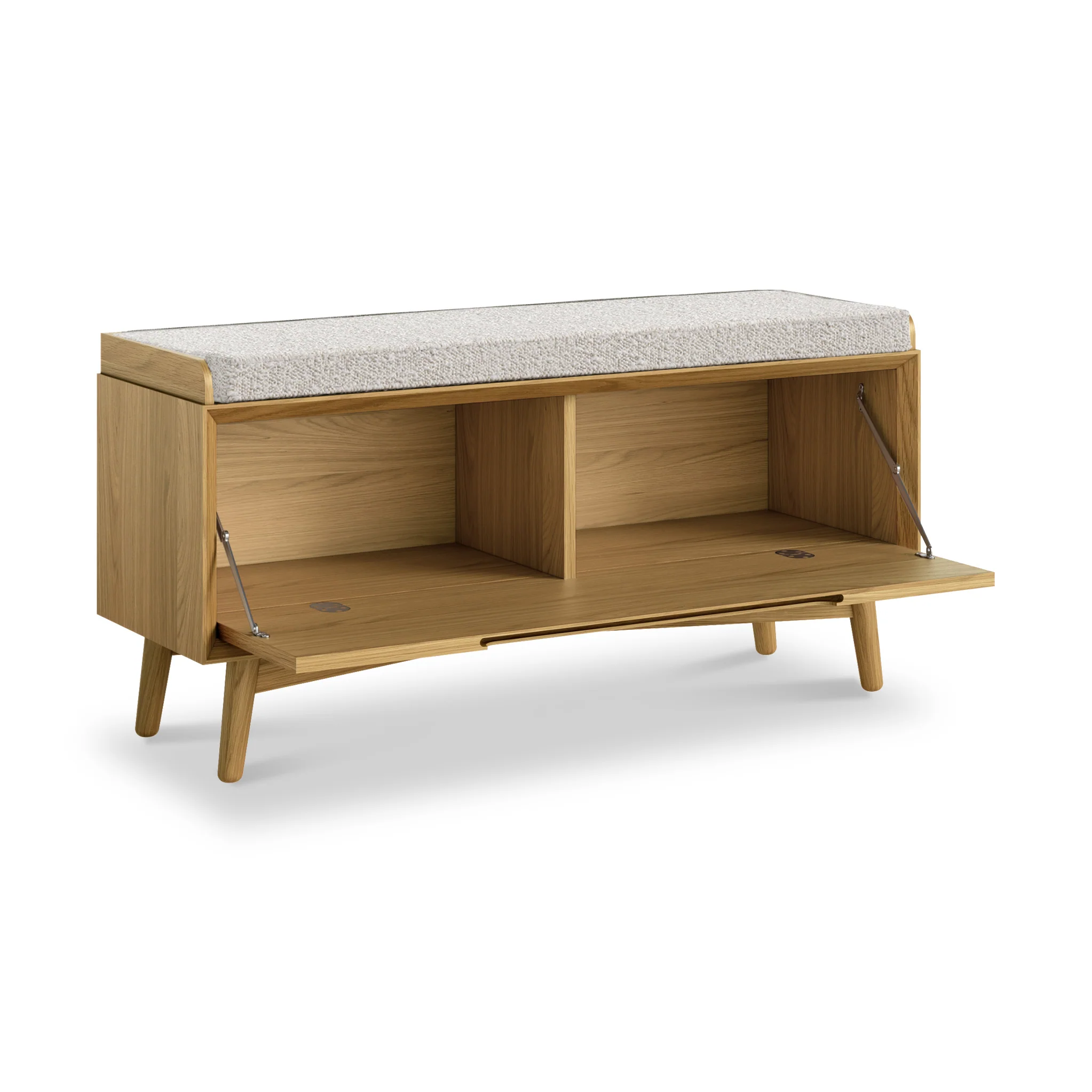 Flintham Oak Storage Bench - Image 2