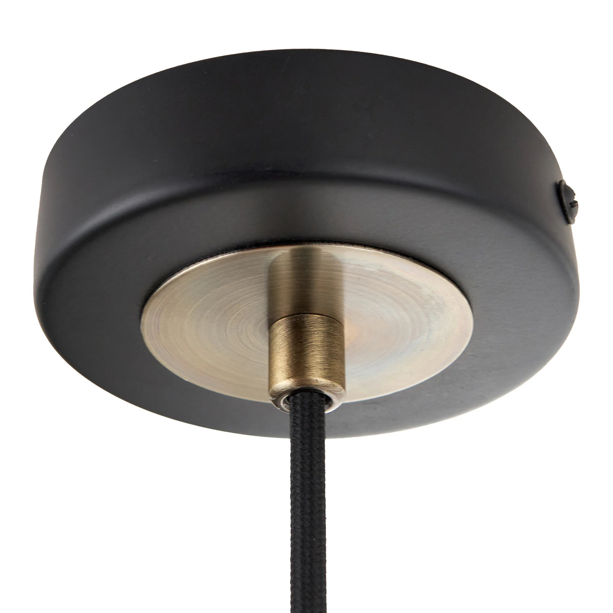 Florence Black Metal & Glass Pendant - Image 5