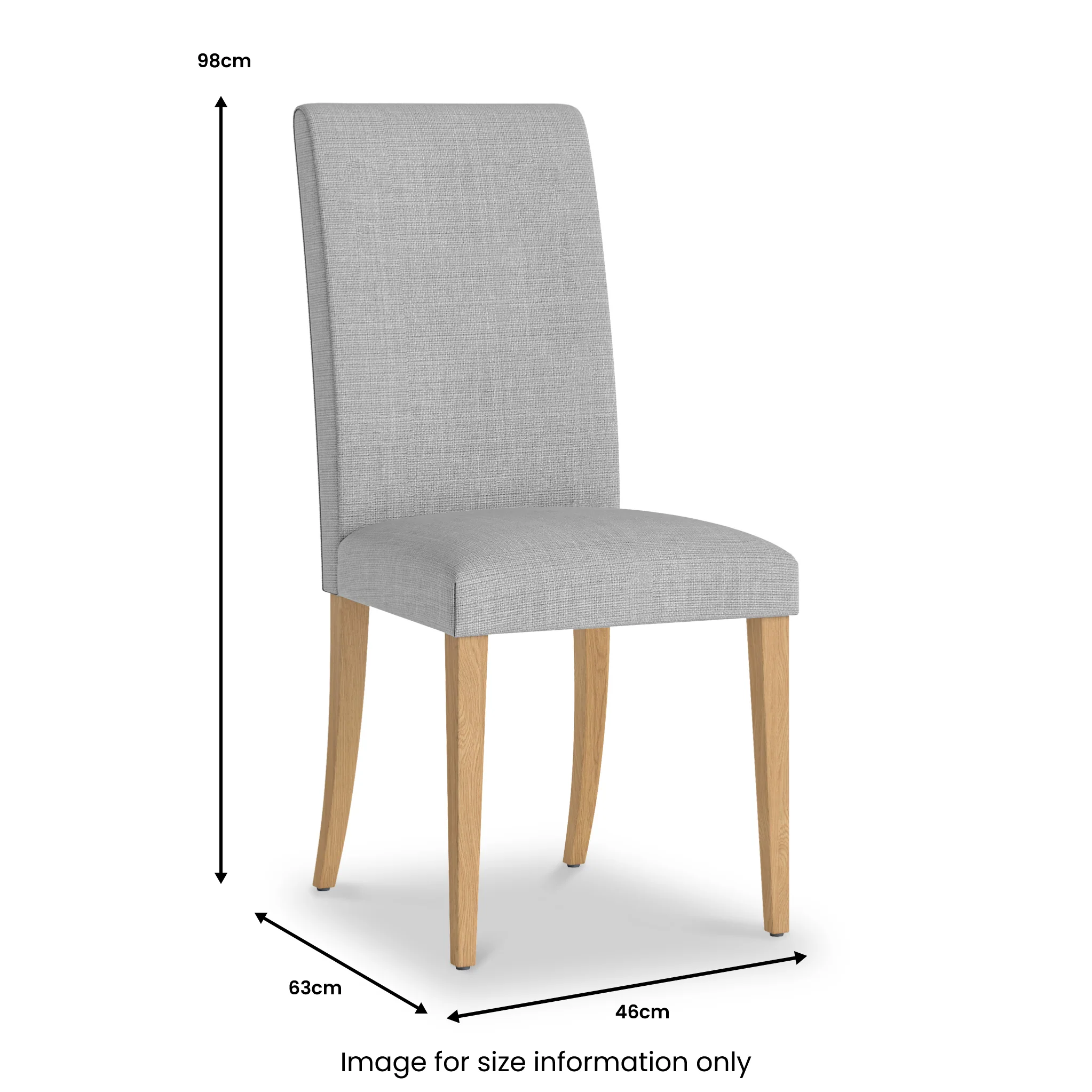 Flores Upholstered Dining Chair - Image 3