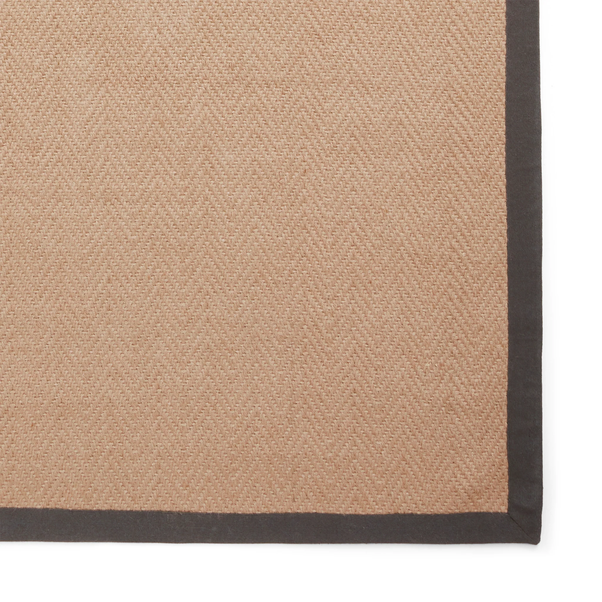 Ford Herringbone Jute Border Rug - Image 20