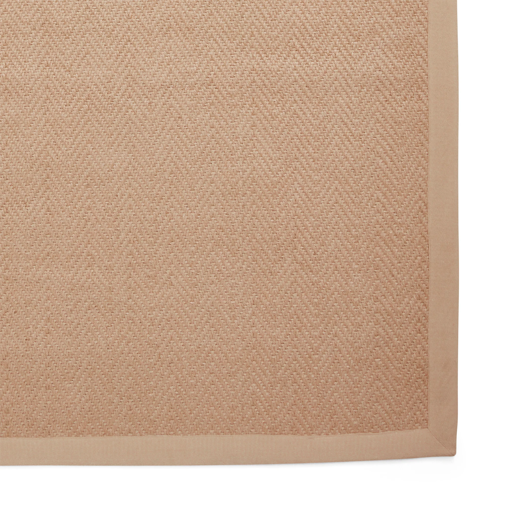 Ford Herringbone Jute Border Rug - Image 8