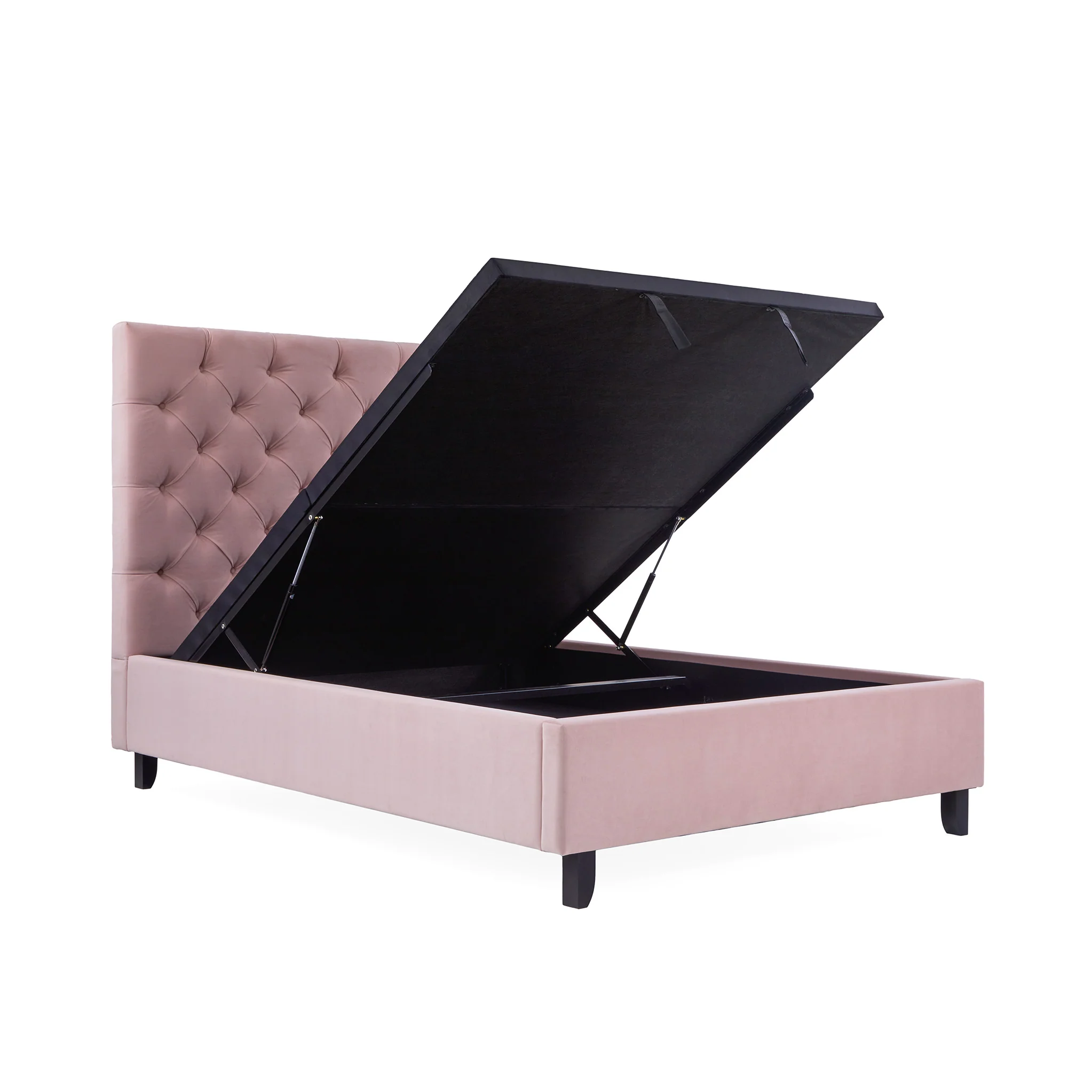 Francis Premier Velvet Ottoman Storage Bed Frame - Image 5