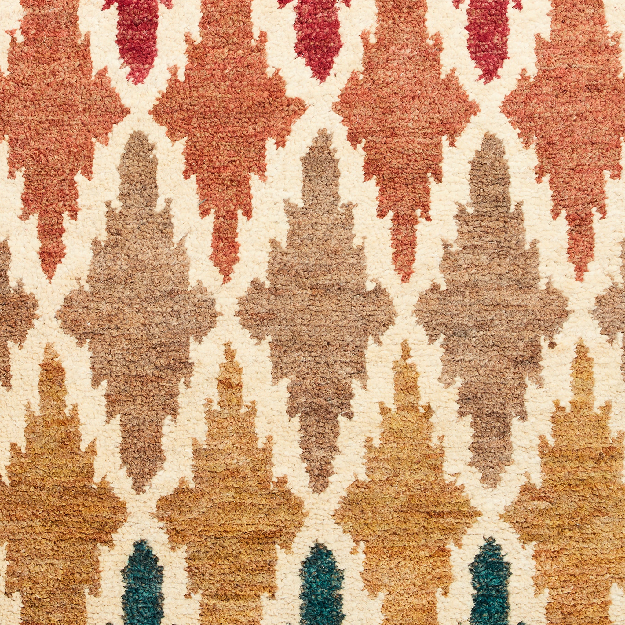 Franklin Natural Hemp Multi Coloured Diamond Rug - Image 7