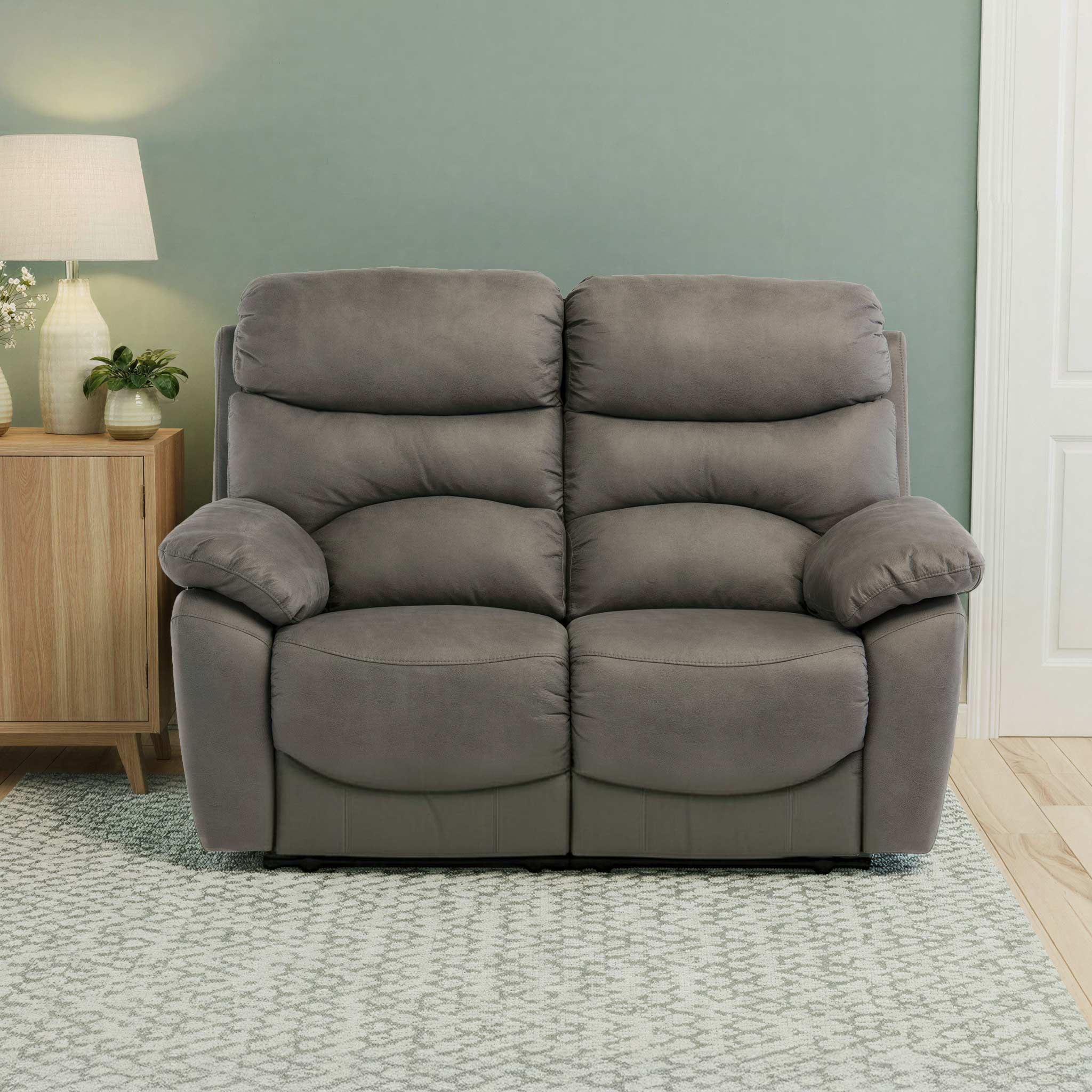 Fraser Fabric Power Reclining 2 Seater Sofa - Image 8