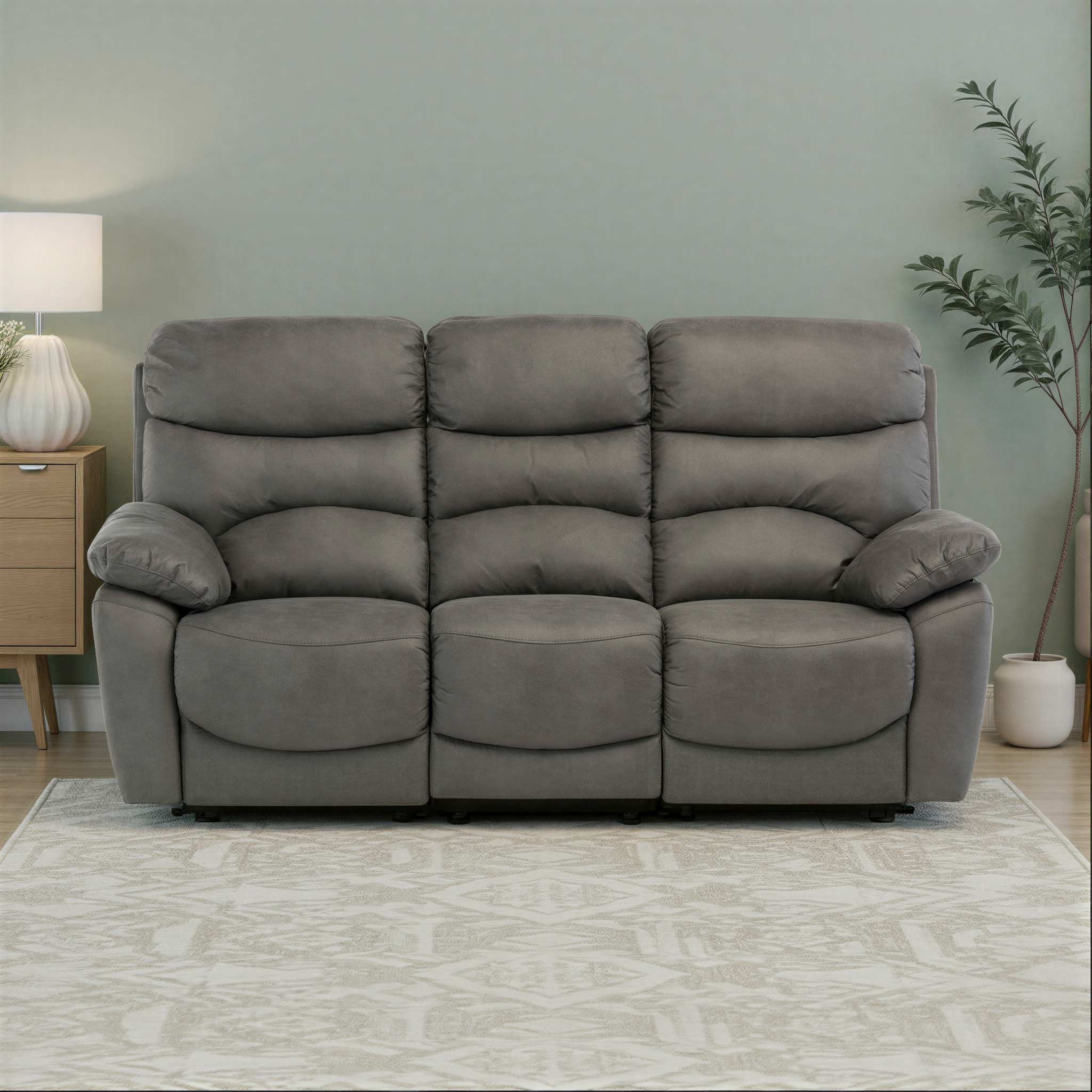 Fraser Fabric Power Reclining 3 Seater Sofa - Image 8