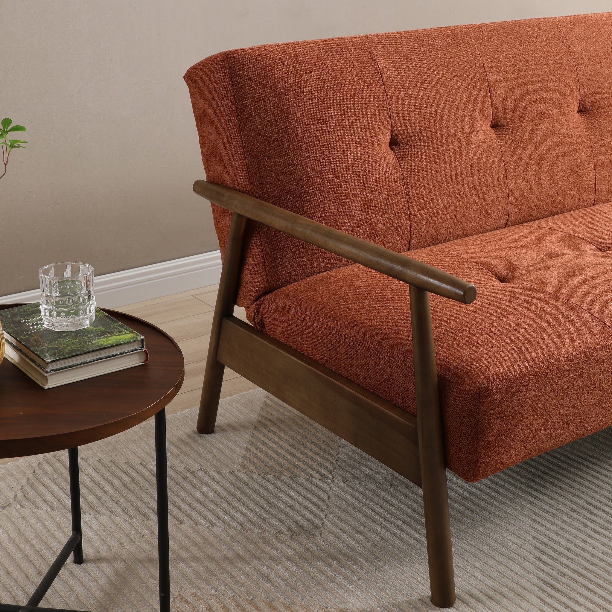 Frazier 3 Seater Button Back Sofa Bed - Image 12