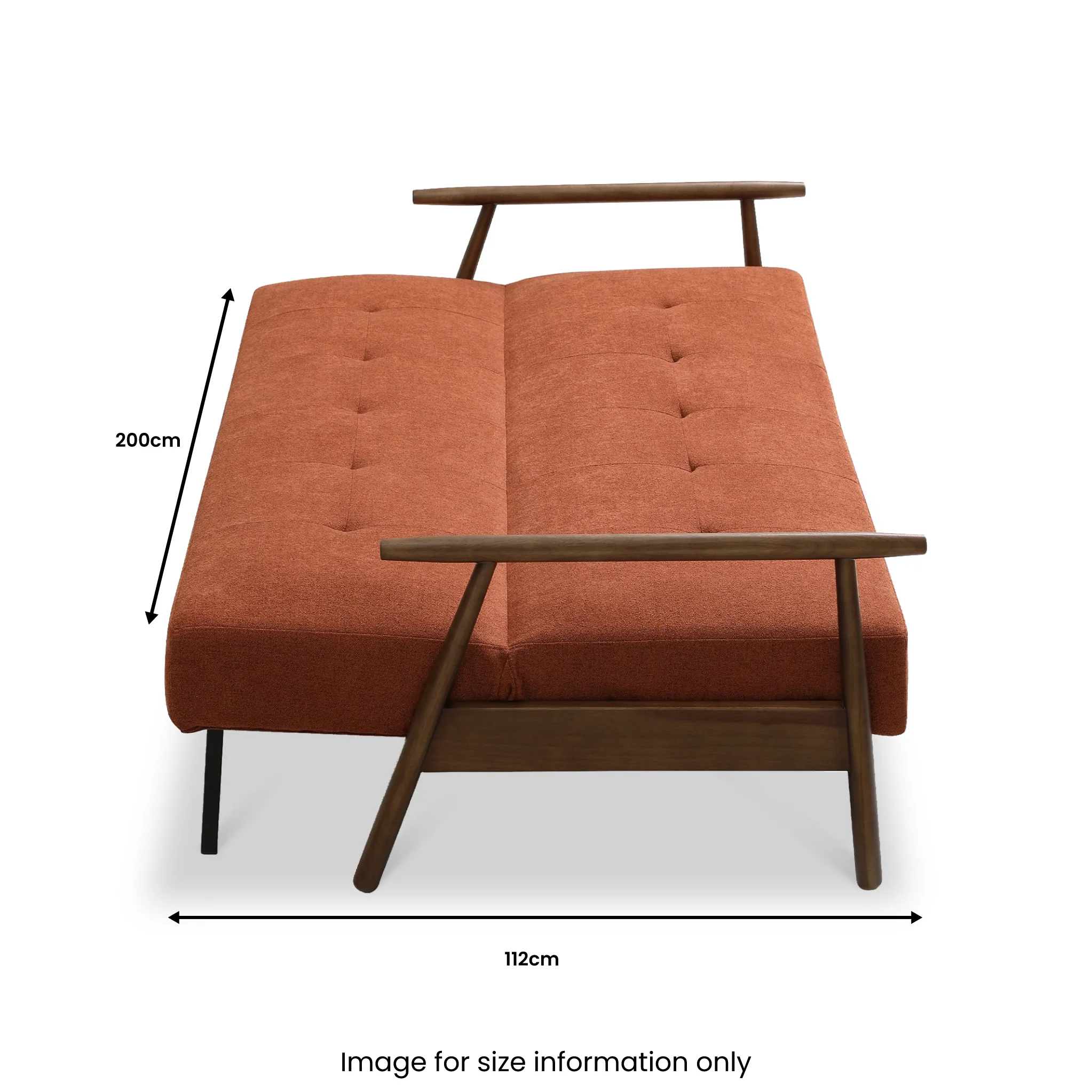 Frazier 3 Seater Button Back Sofa Bed - Image 26