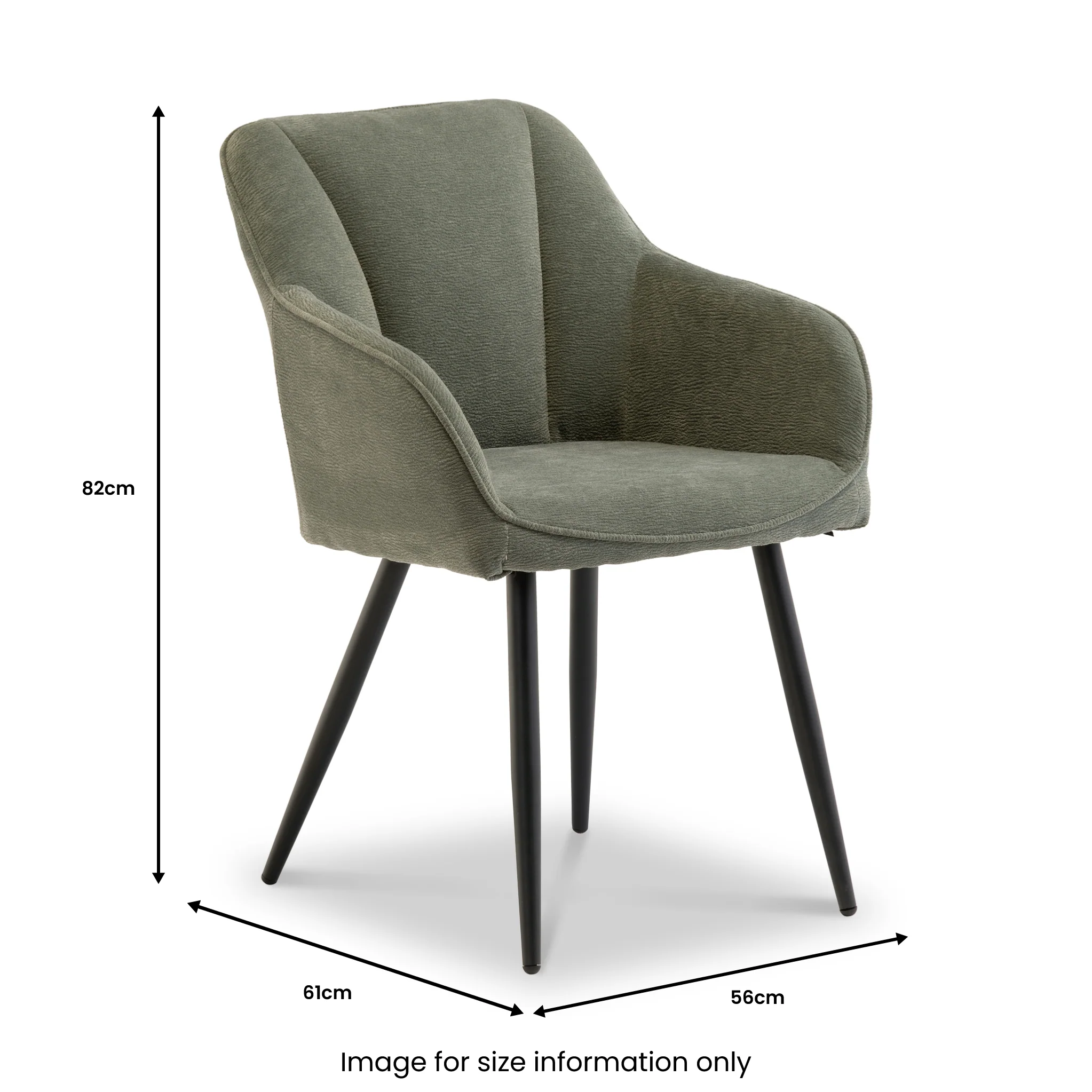 Frida Soft Textured Dining Chair - Image 5