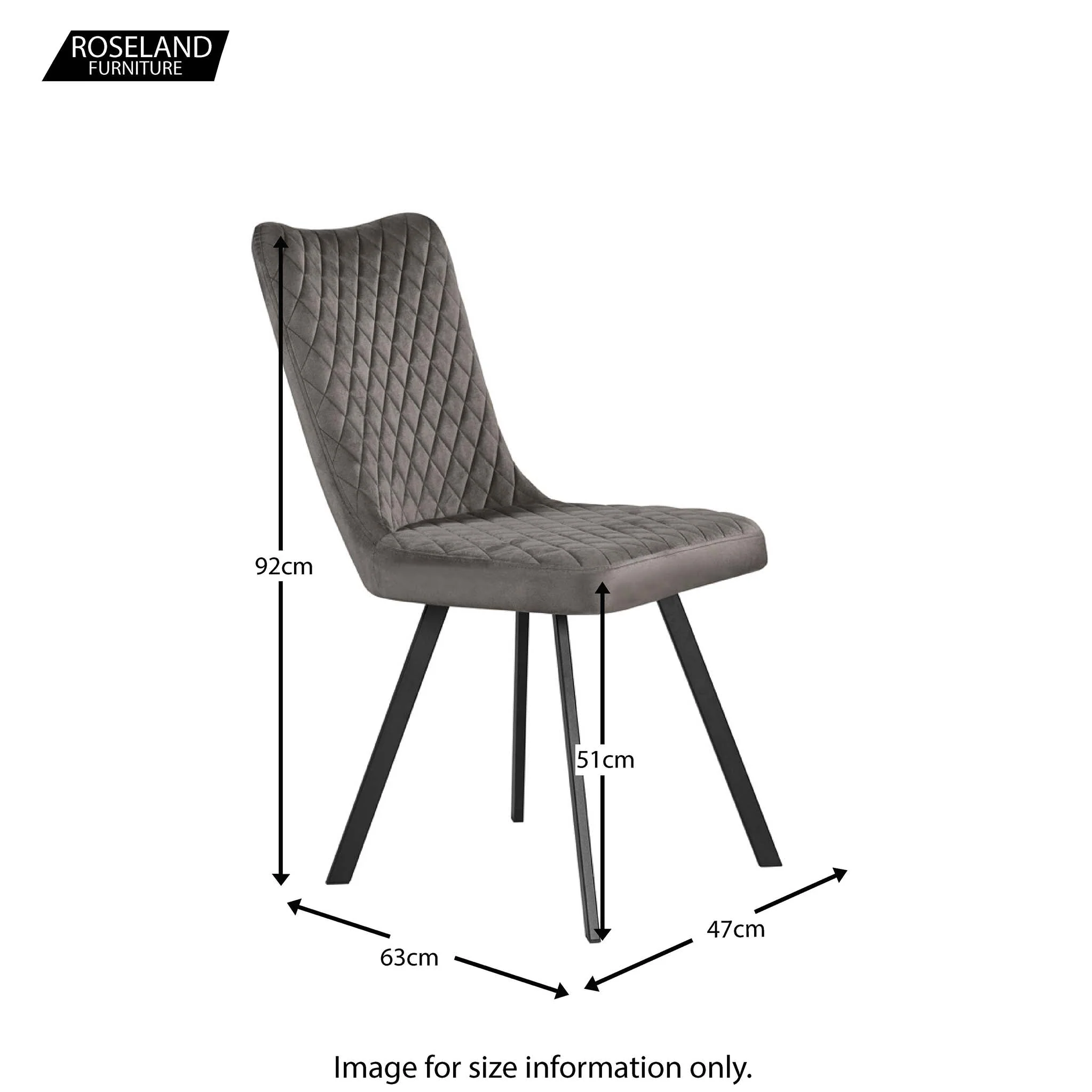 Galaxy Velvet Dining Chair - Image 13