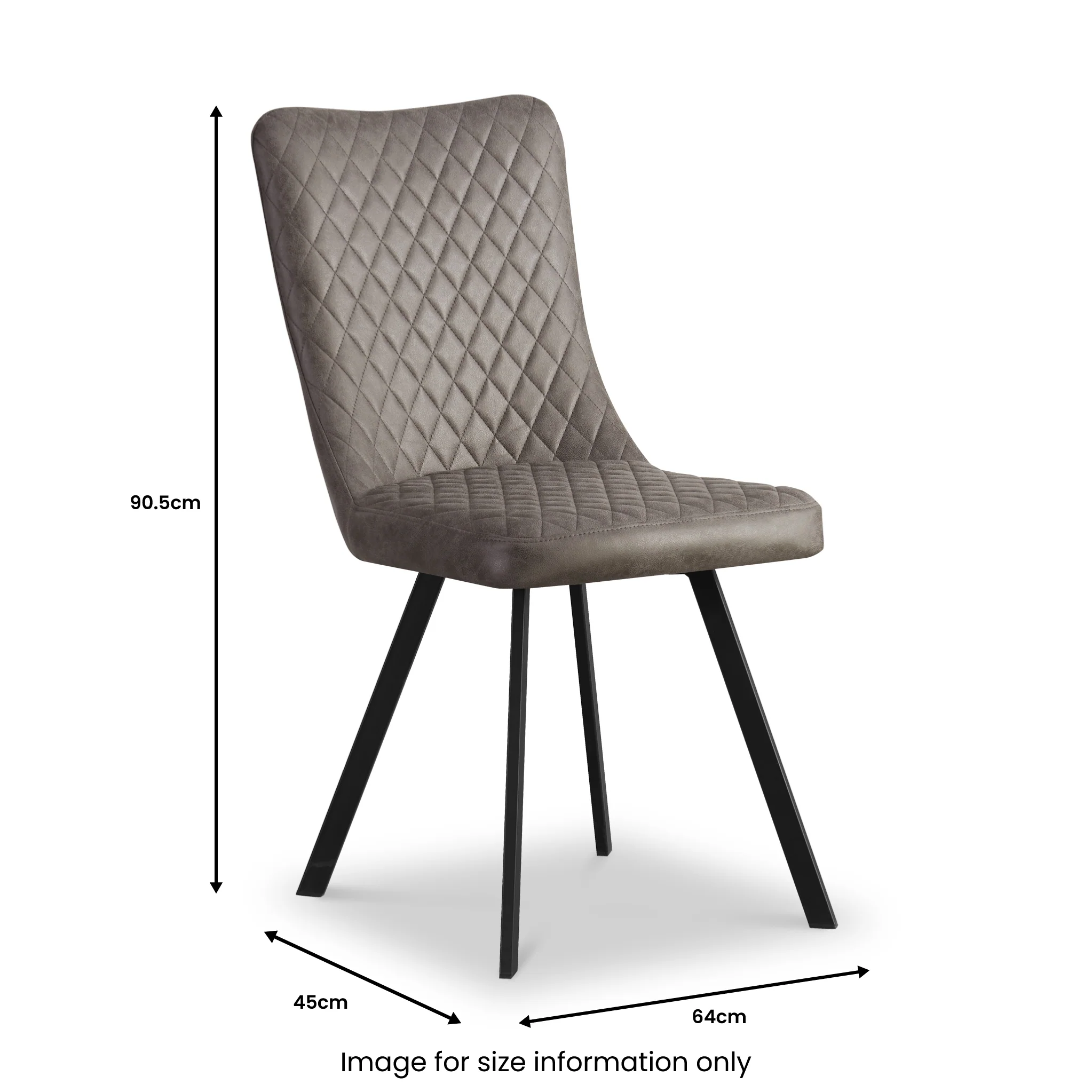 Galaxy Faux Suede Dining Chair - Image 8