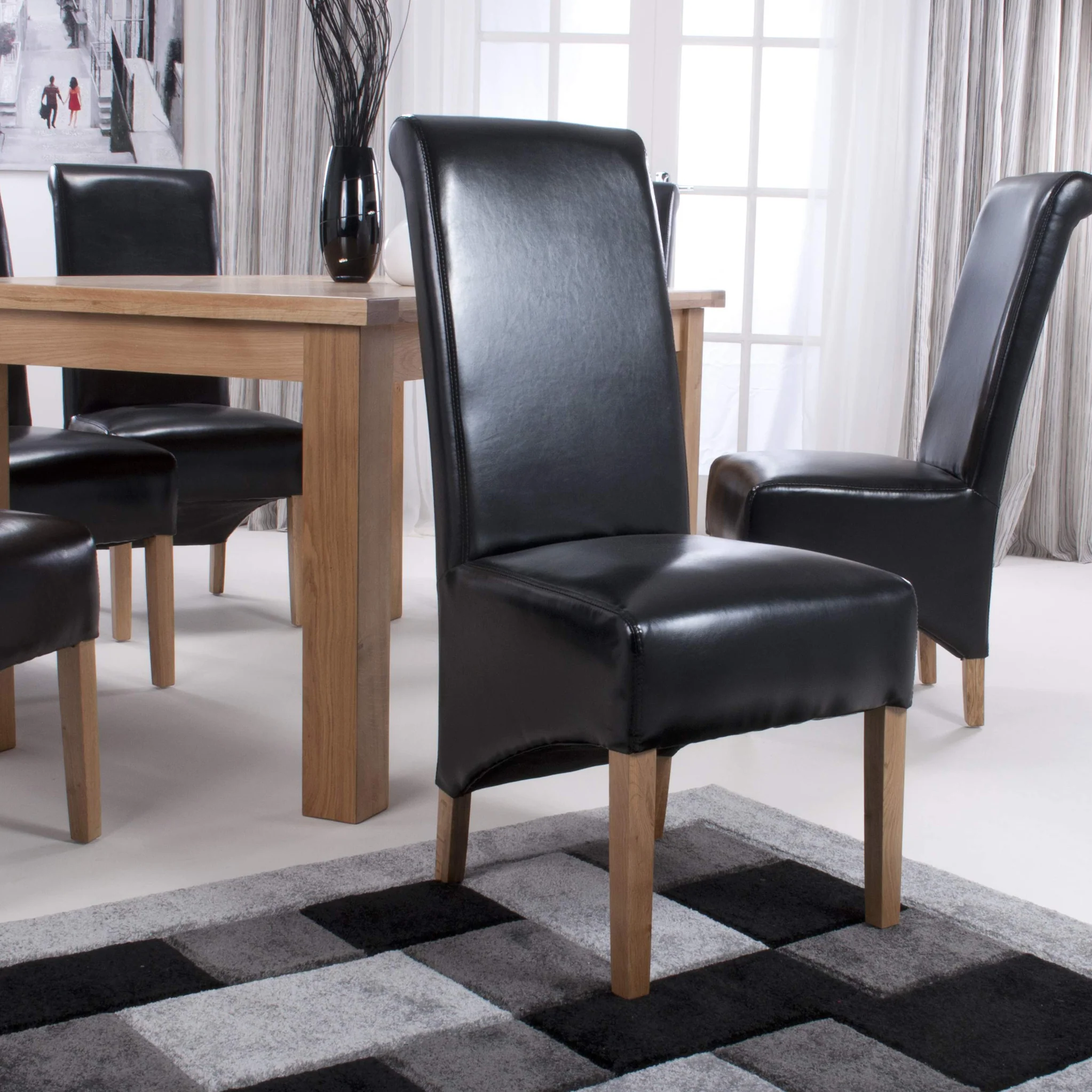 Genna Bonded Leather Dining Chair - Image 12