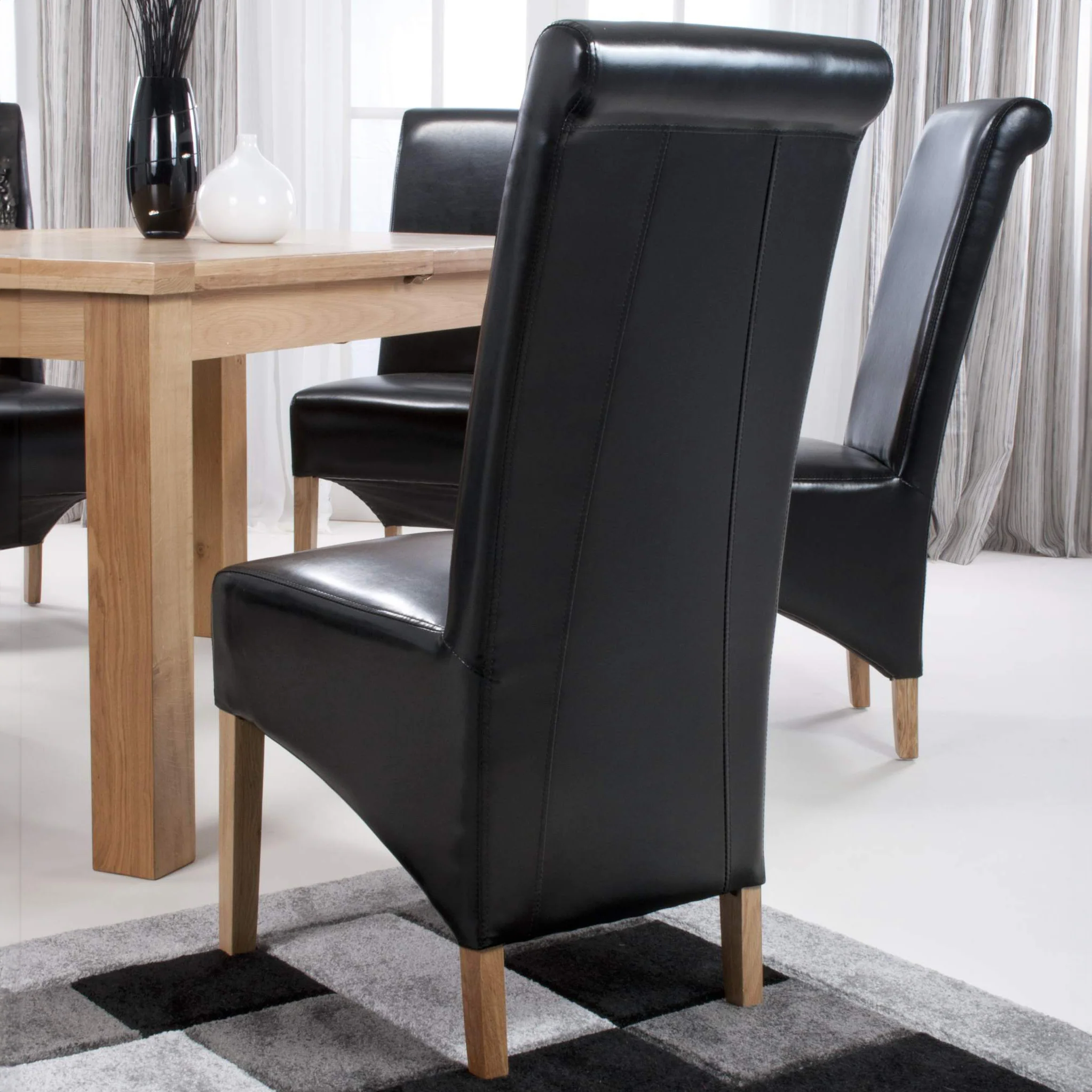 Genna Bonded Leather Dining Chair - Image 13