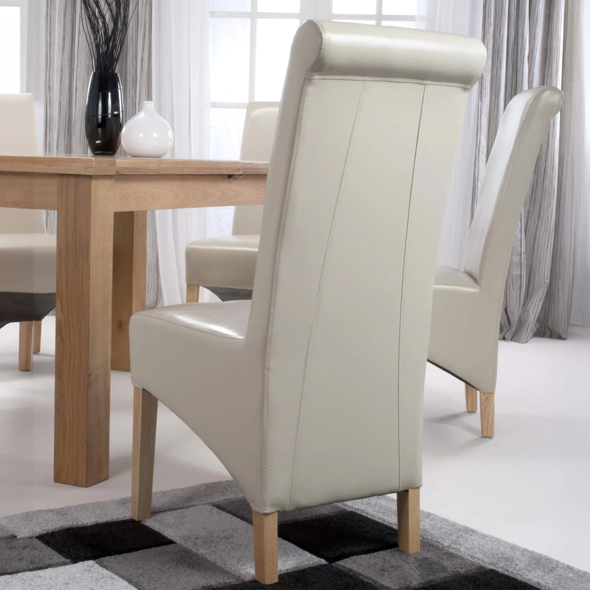 Genna Bonded Leather Dining Chair - Image 28