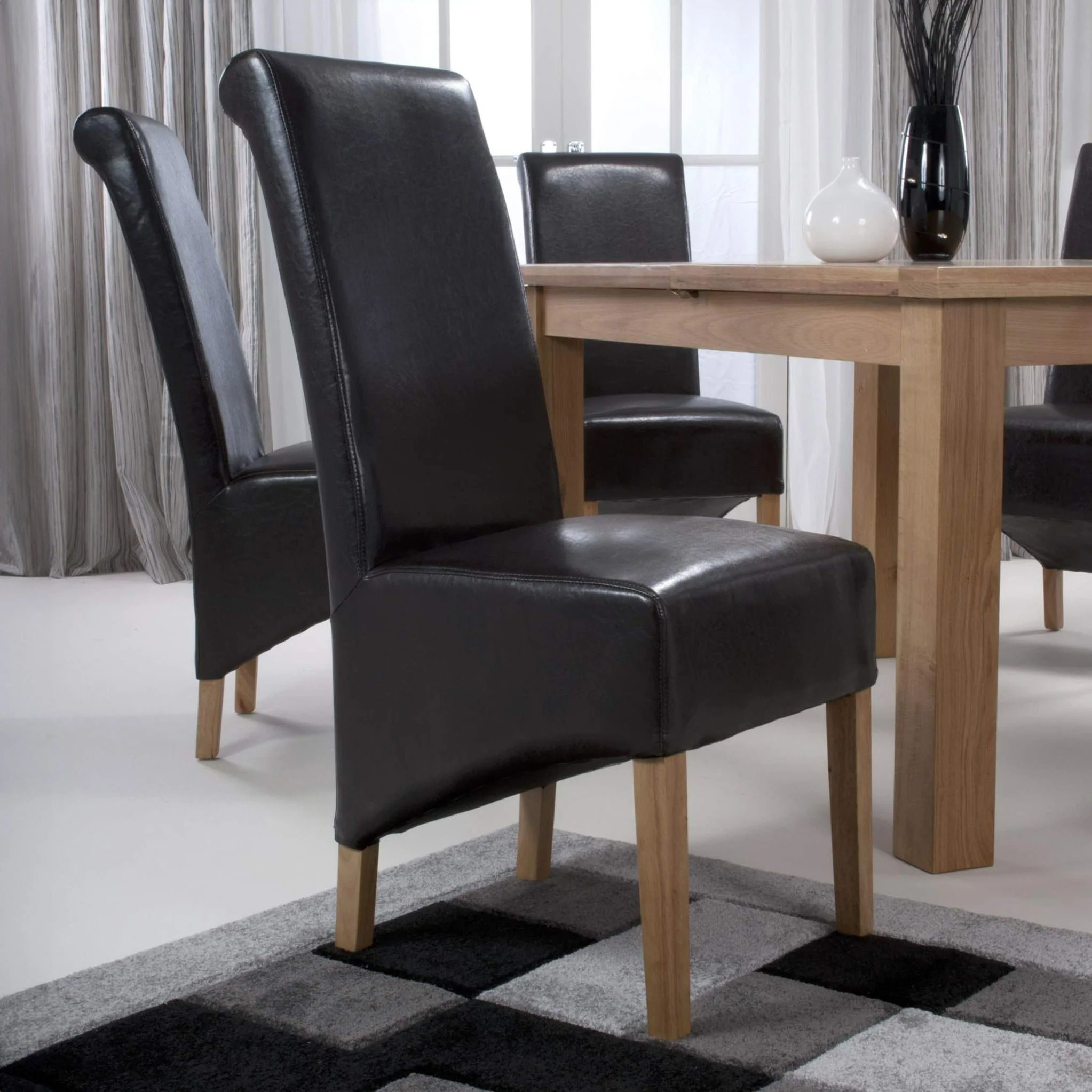 Genna Bonded Leather Dining Chair - Image 32
