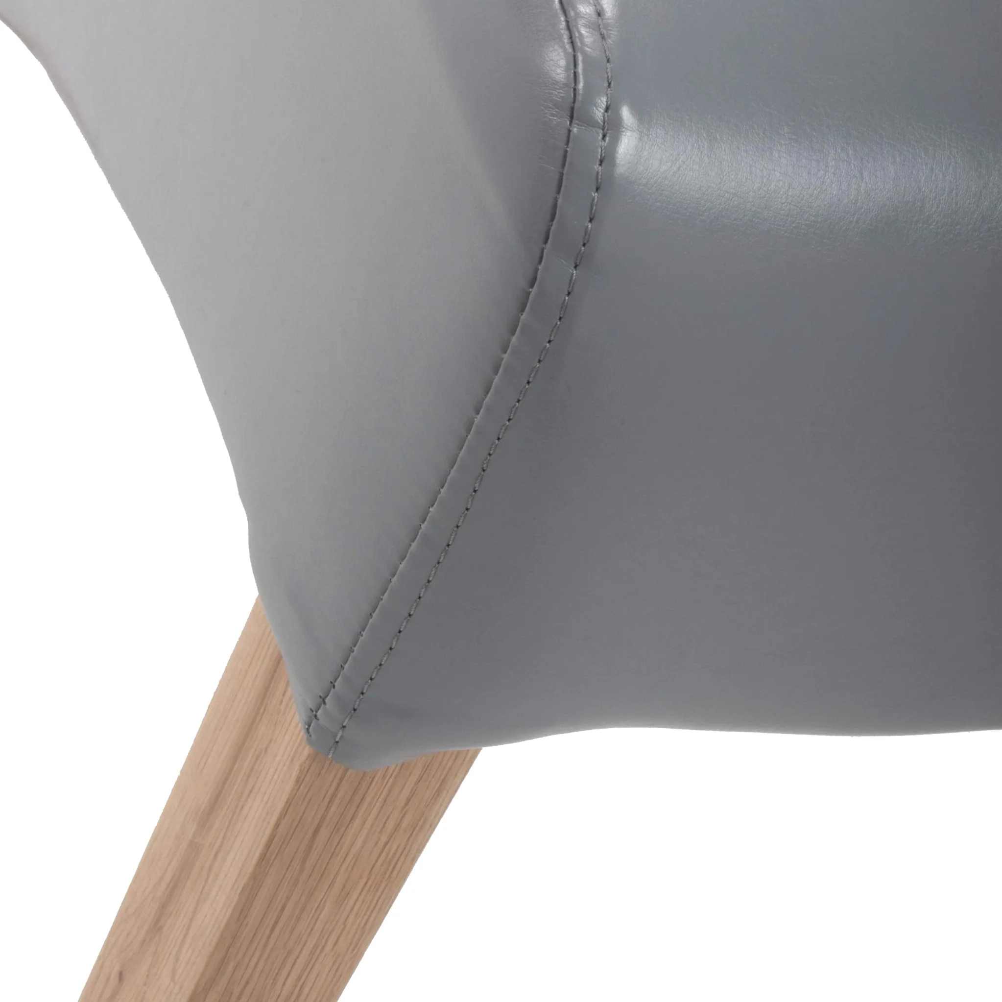 Genna Bonded Leather Dining Chair - Image 8
