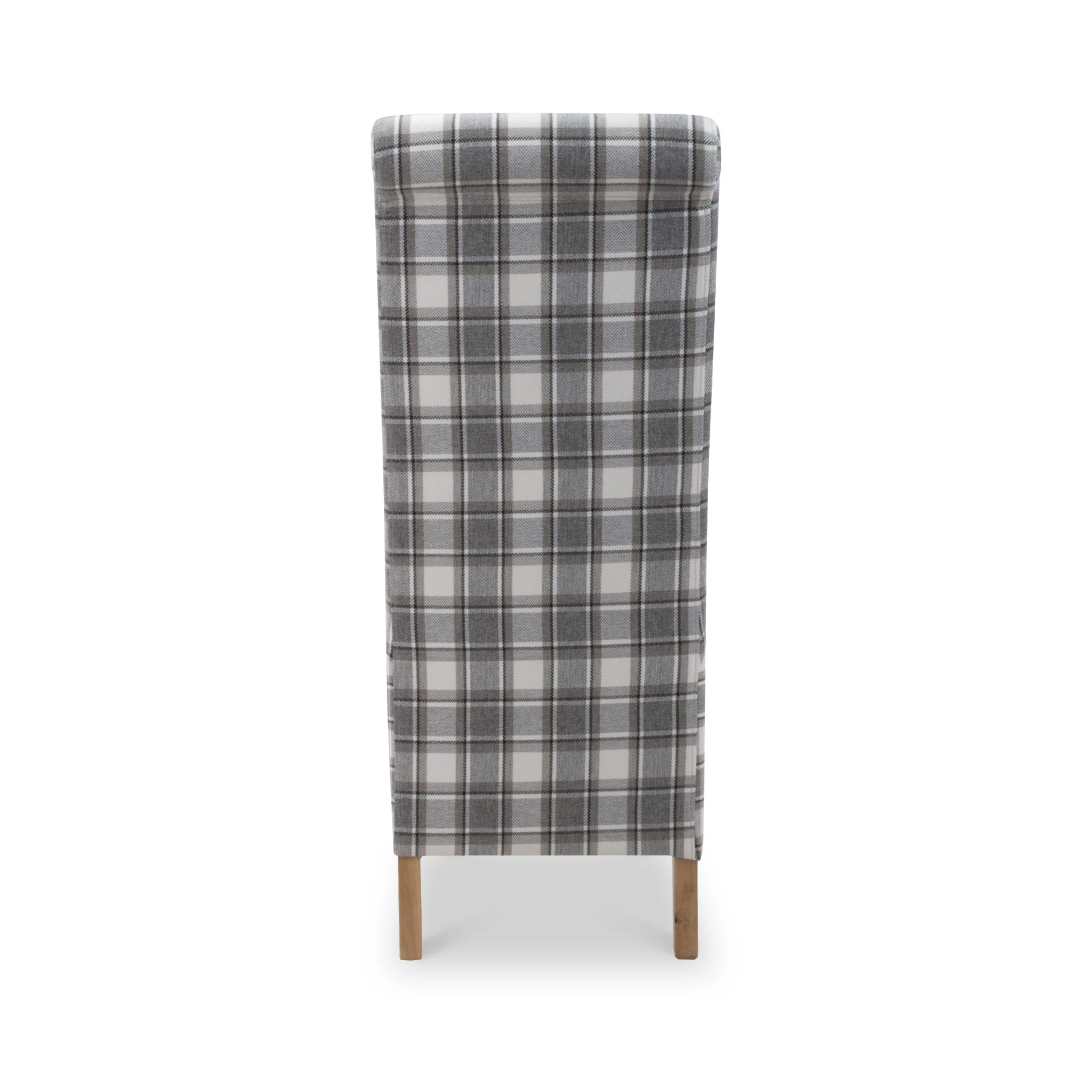 Genna Checked Herringbone Dining Chair - Image 7