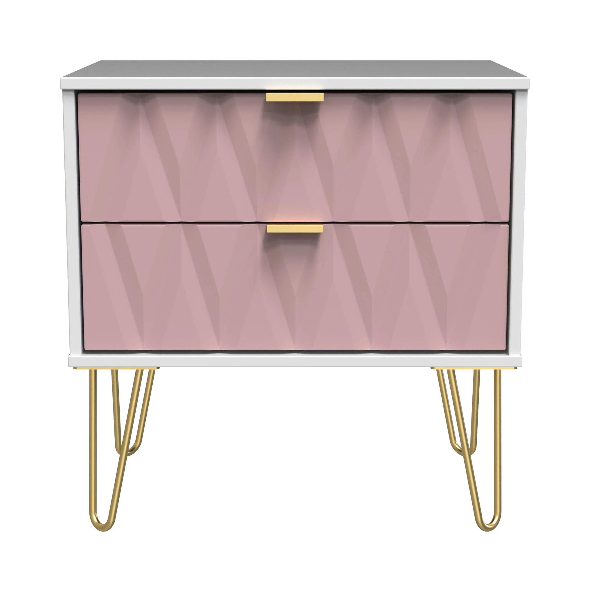 Geo 2 Drawer Utility with Gold Hairpin Legs - Image 10