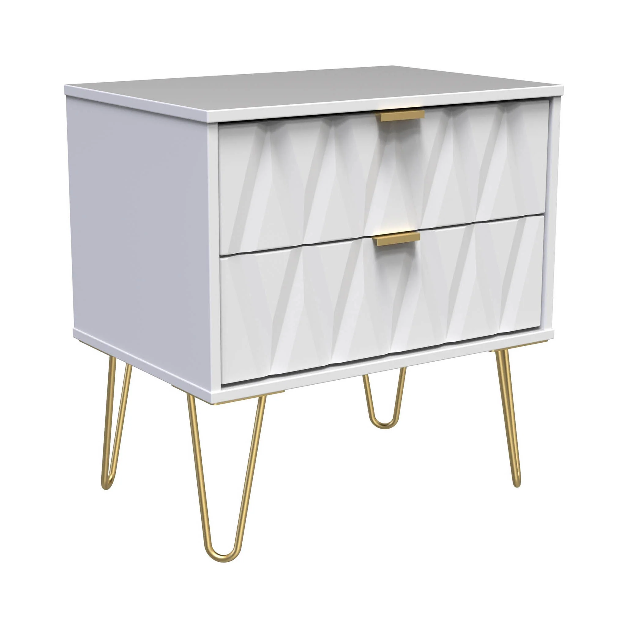 Geo 2 Drawer Utility with Gold Hairpin Legs - Image 13