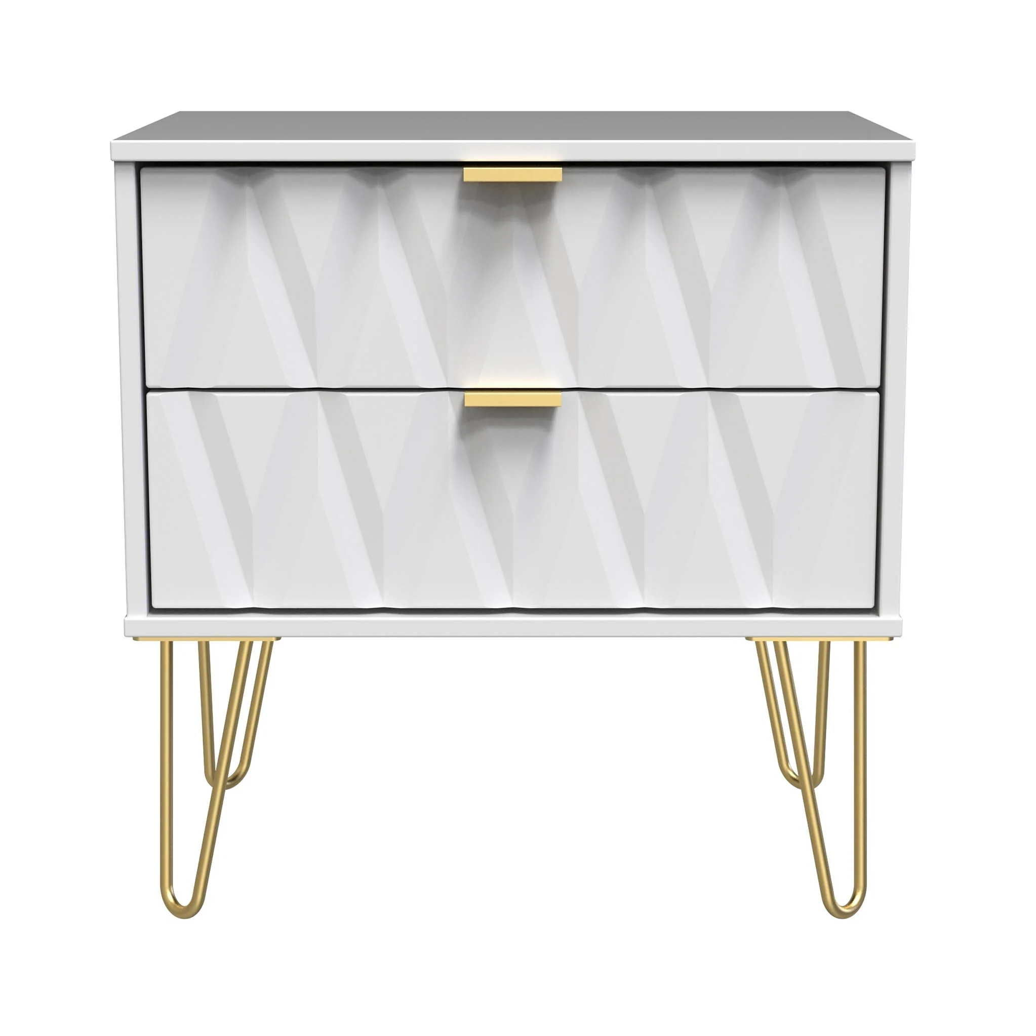 Geo 2 Drawer Utility with Gold Hairpin Legs - Image 14
