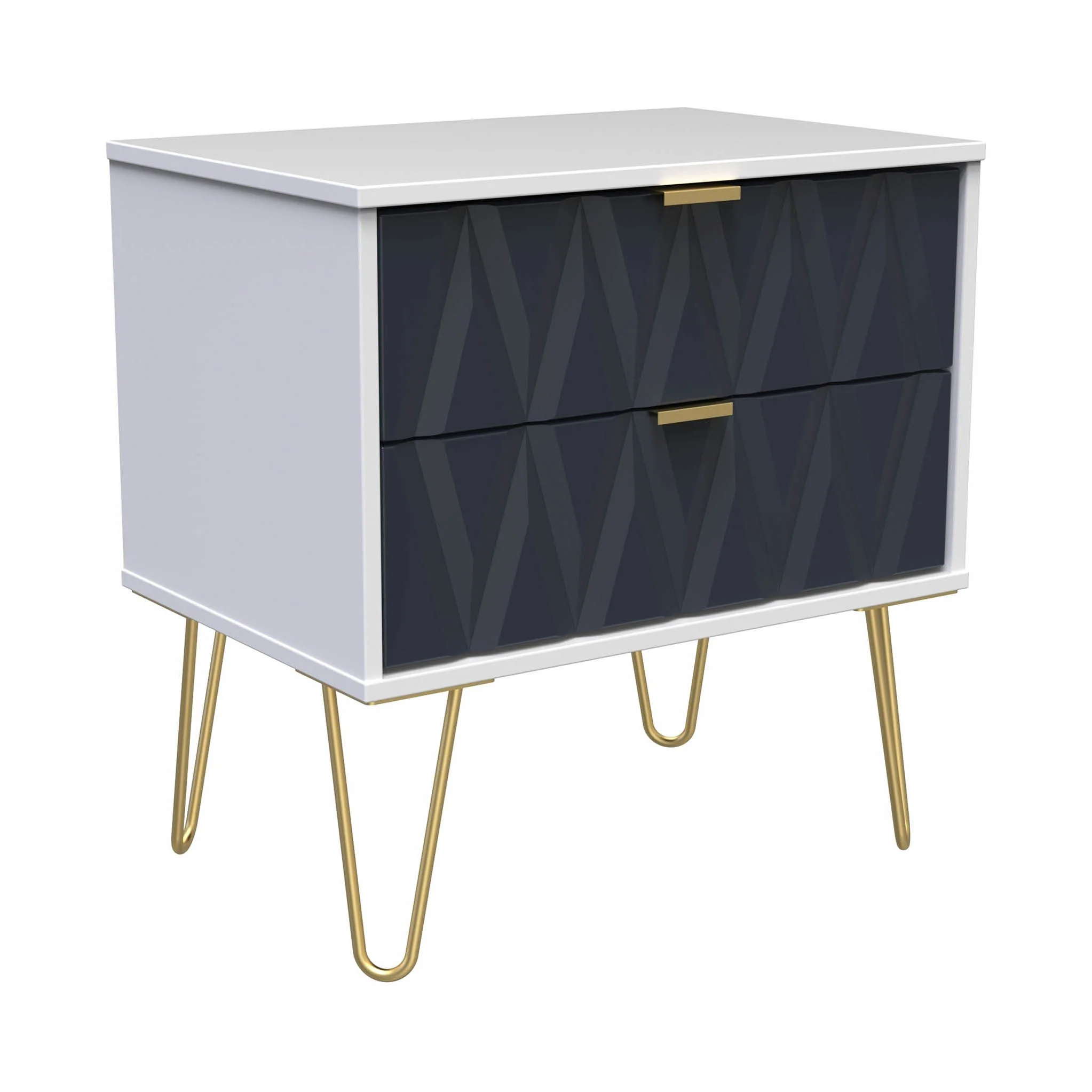 Geo 2 Drawer Utility with Gold Hairpin Legs - Image 5