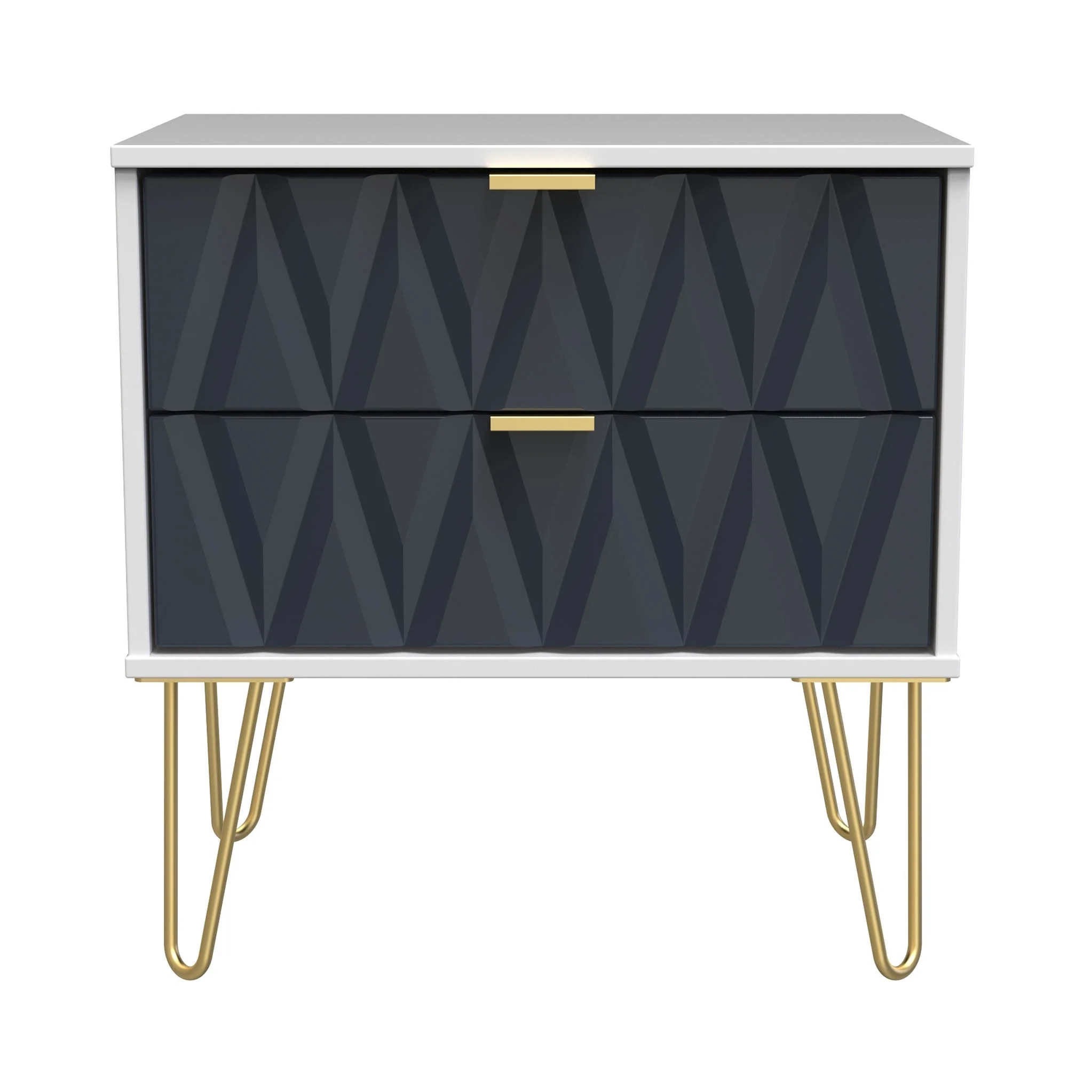 Geo 2 Drawer Utility with Gold Hairpin Legs - Image 6