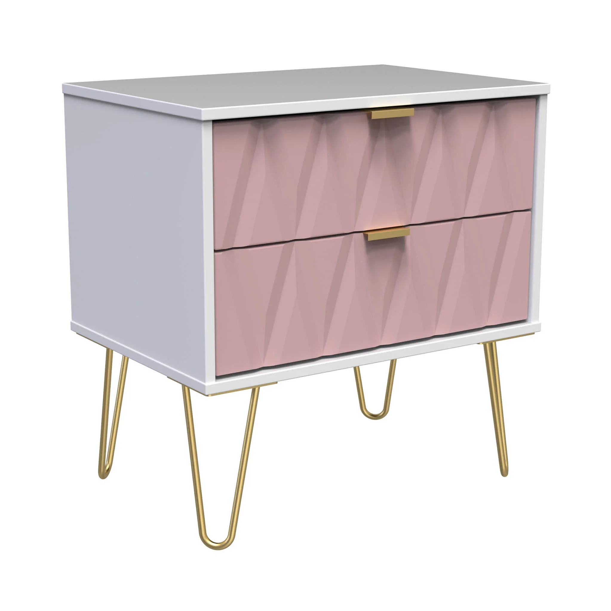 Geo 2 Drawer Utility with Gold Hairpin Legs - Image 9