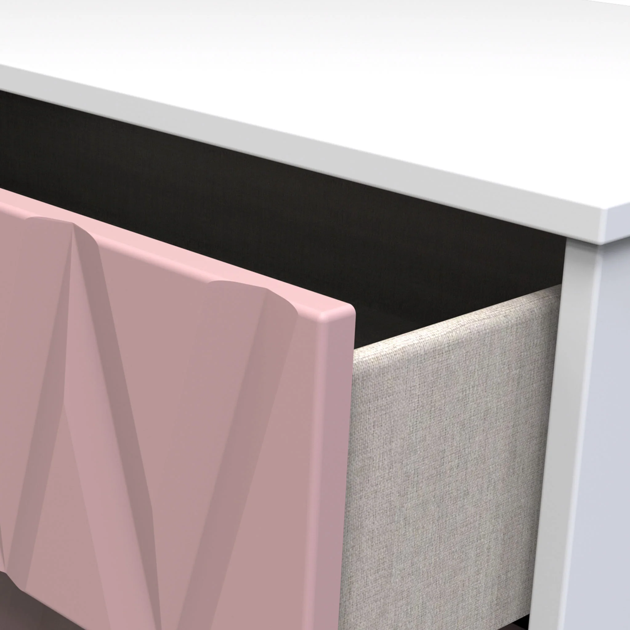 Geo 3 Drawer Midi Chest with Gold Hairpin Leg - Image 12