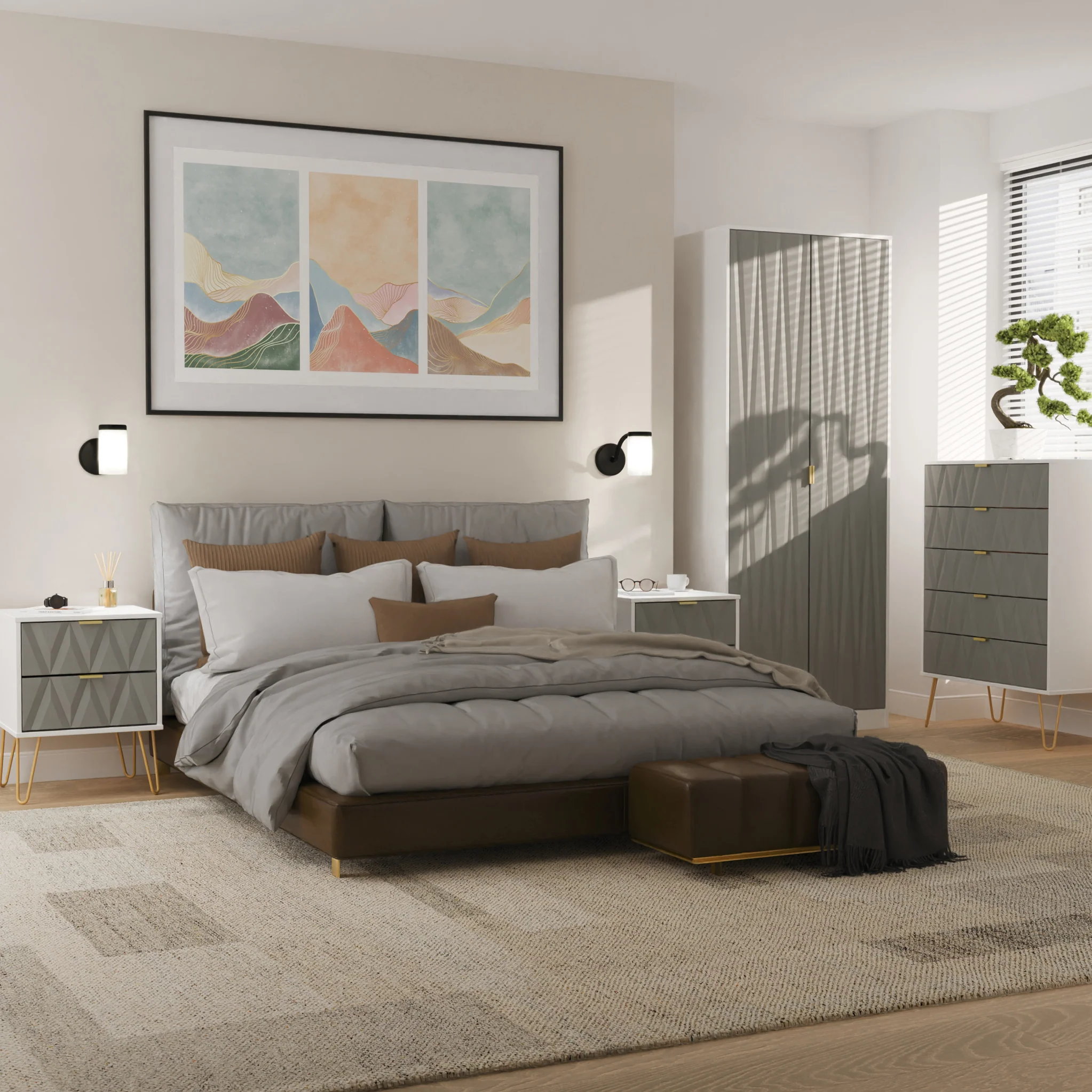 Geo 4 Piece Bedroom Furntiure Set - Image 12