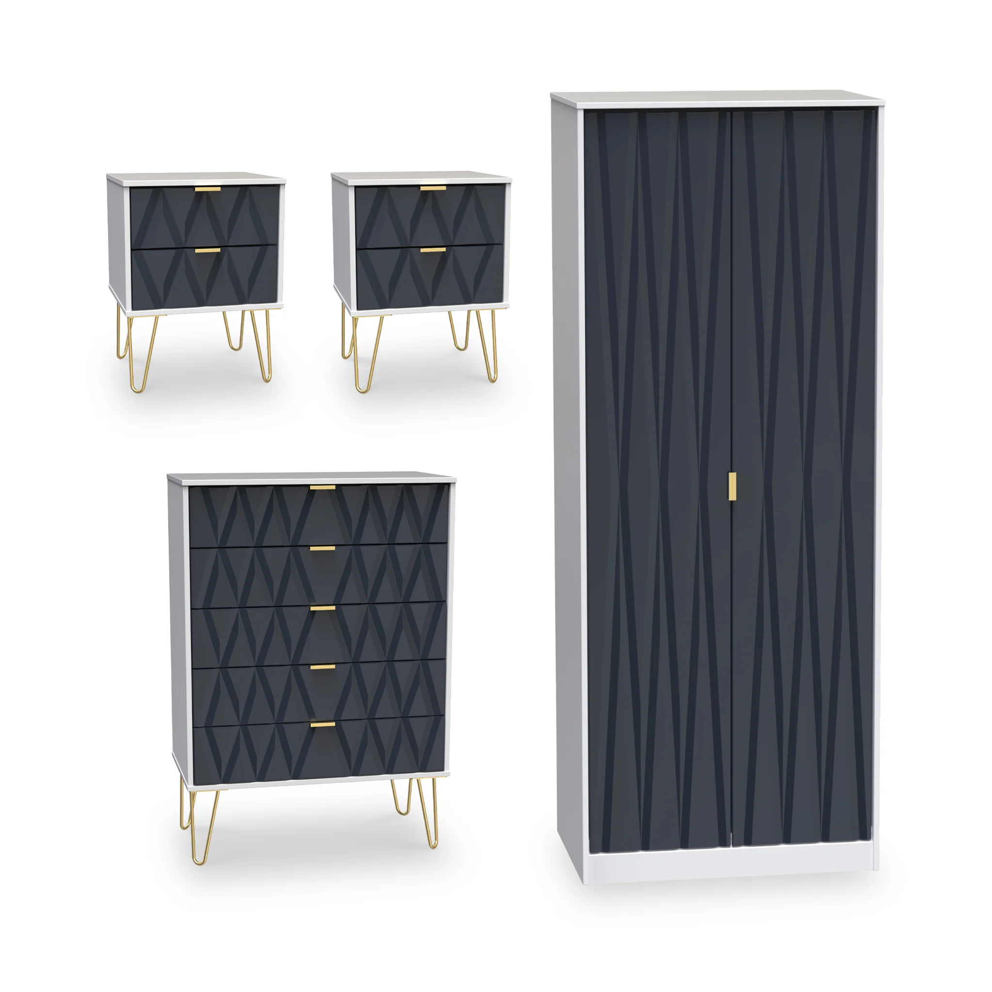 Geo 4 Piece Bedroom Furntiure Set - Image 2