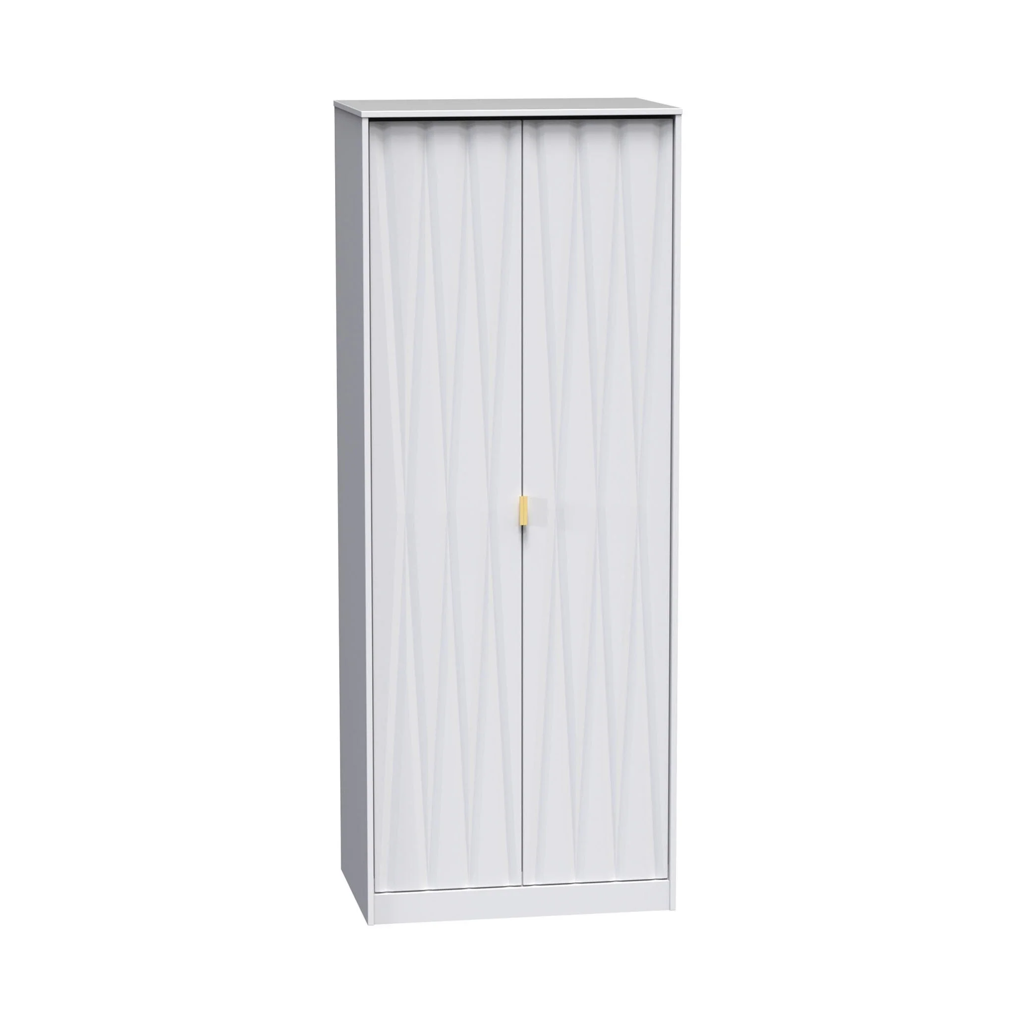 Geo Panelled 2 Door Wardrobe - Image 7