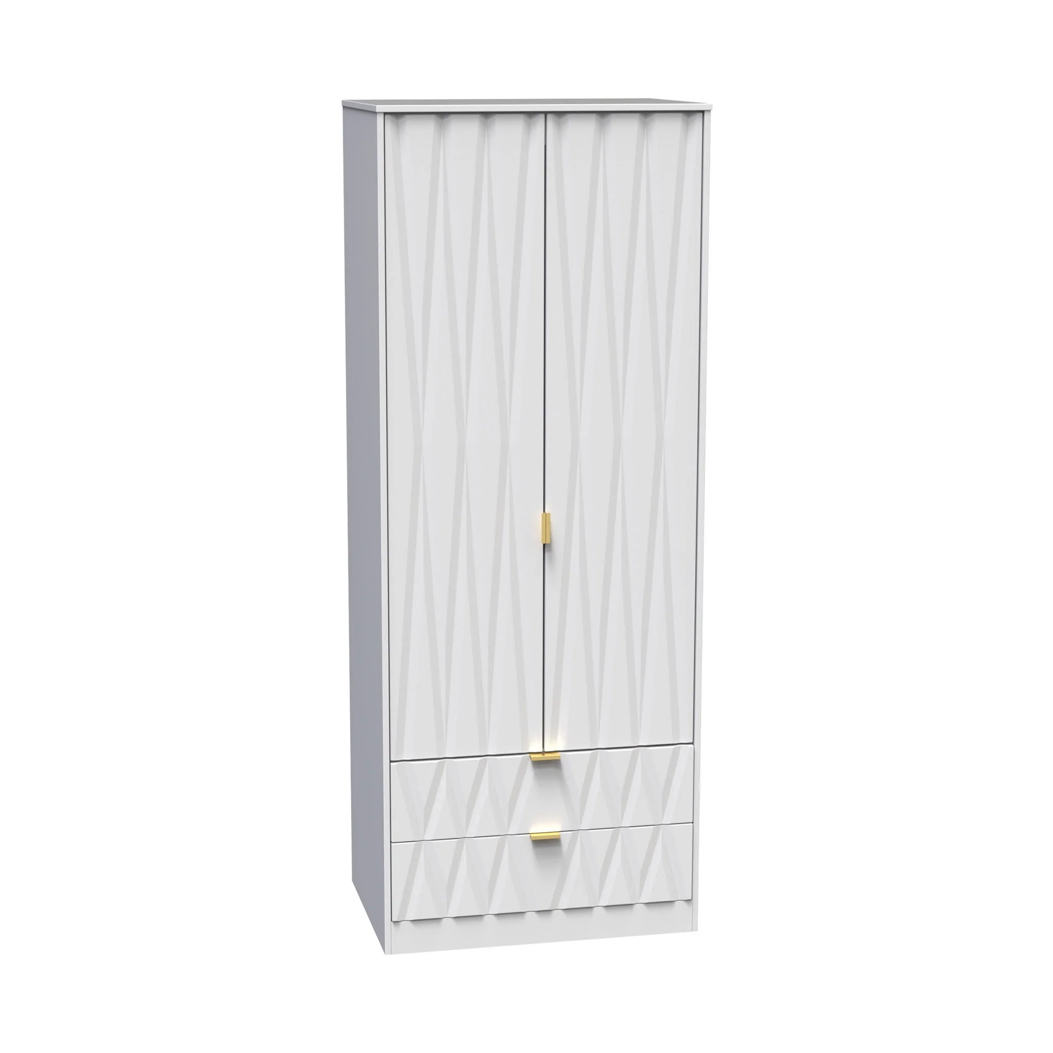 Geo Panelled 2 Door 2 Drawer Wardrobe - Image 16