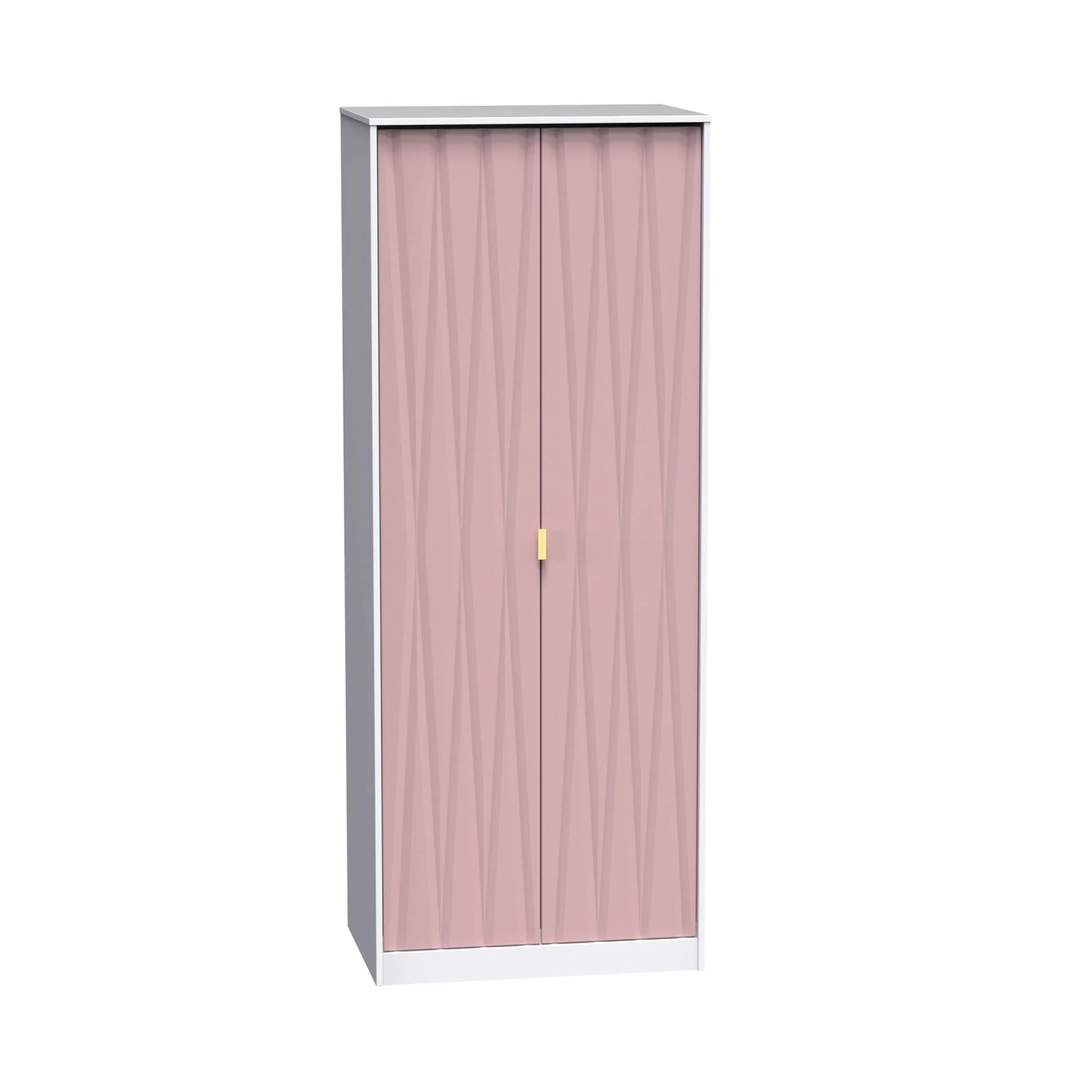 Geo Panelled 2 Door Wardrobe - Image 3