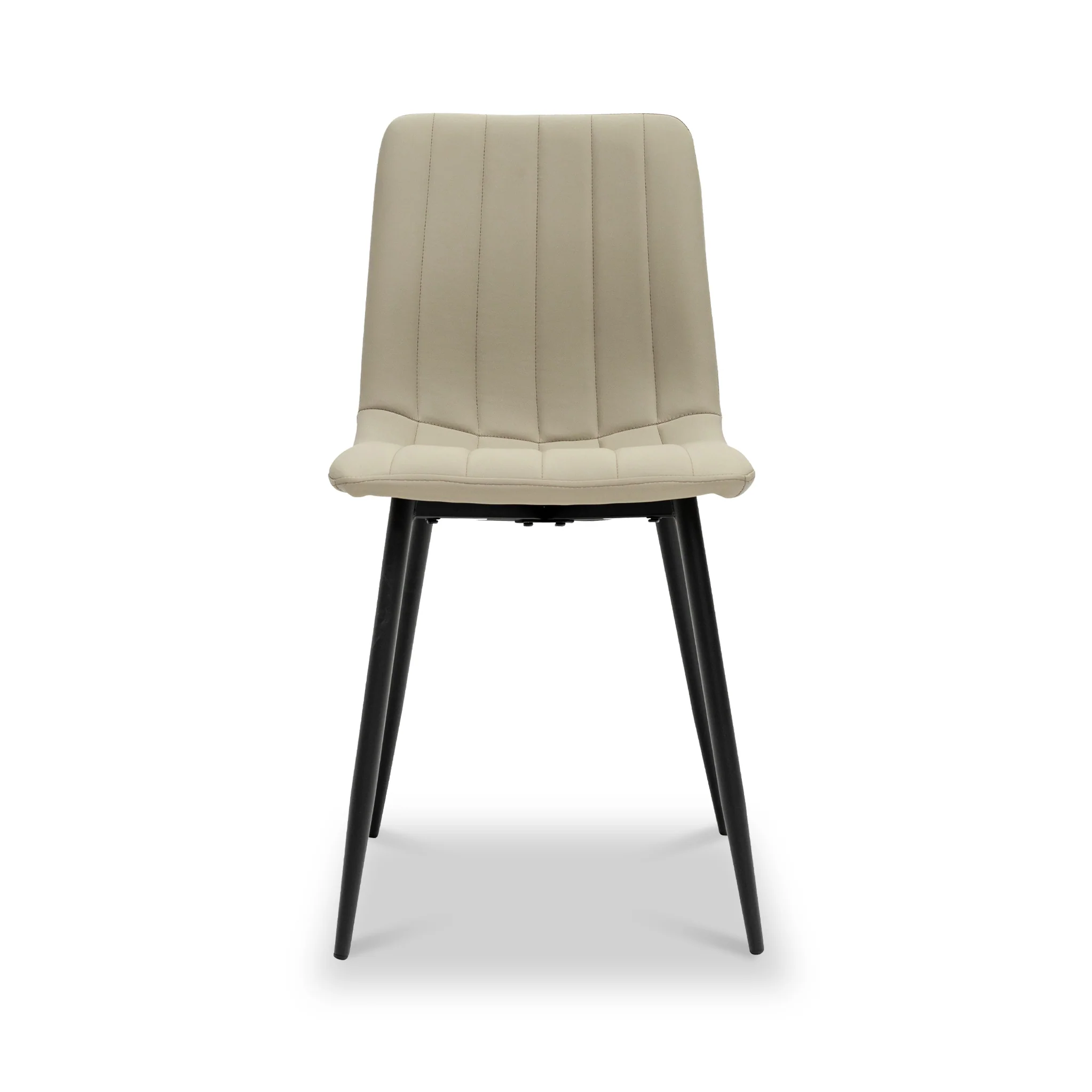 Geri Faux Leather Curved Seat Dining Chair - Image 3