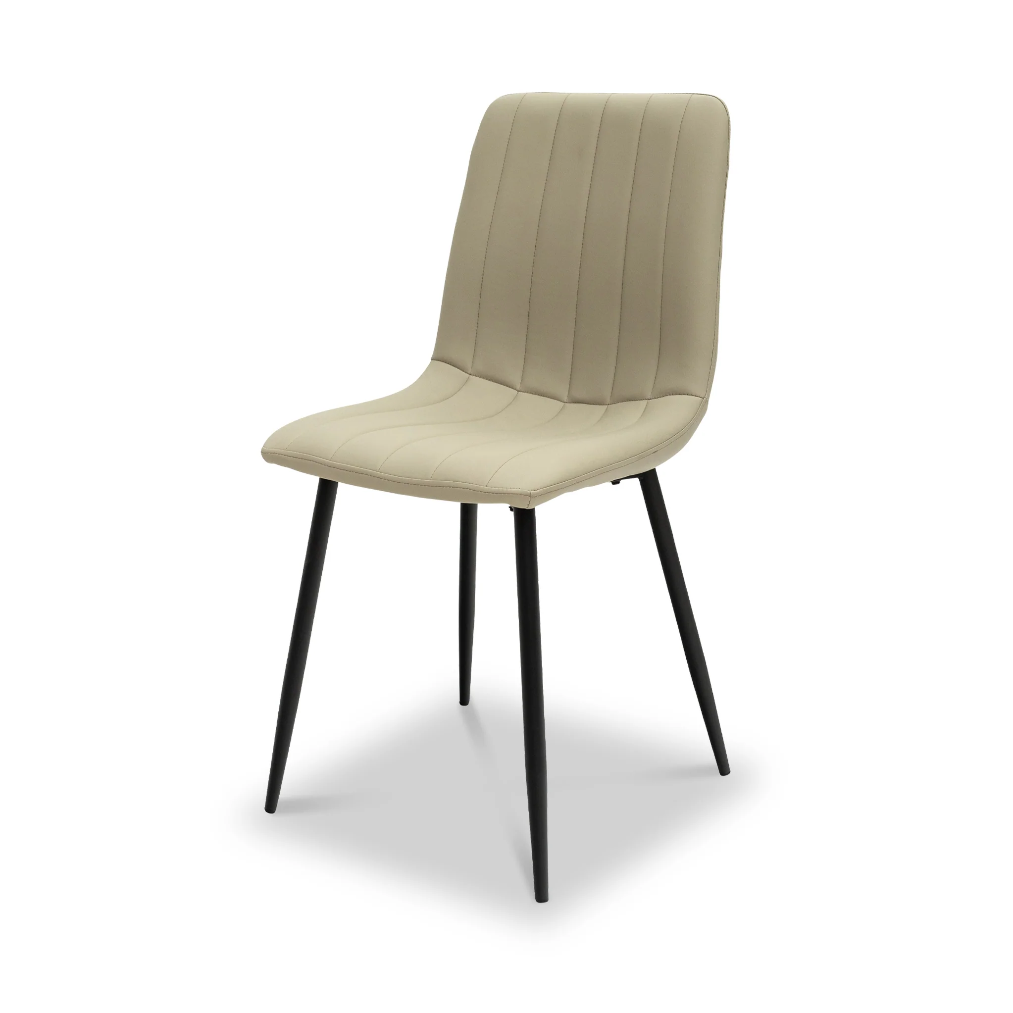 Geri Faux Leather Curved Seat Dining Chair - Image 4