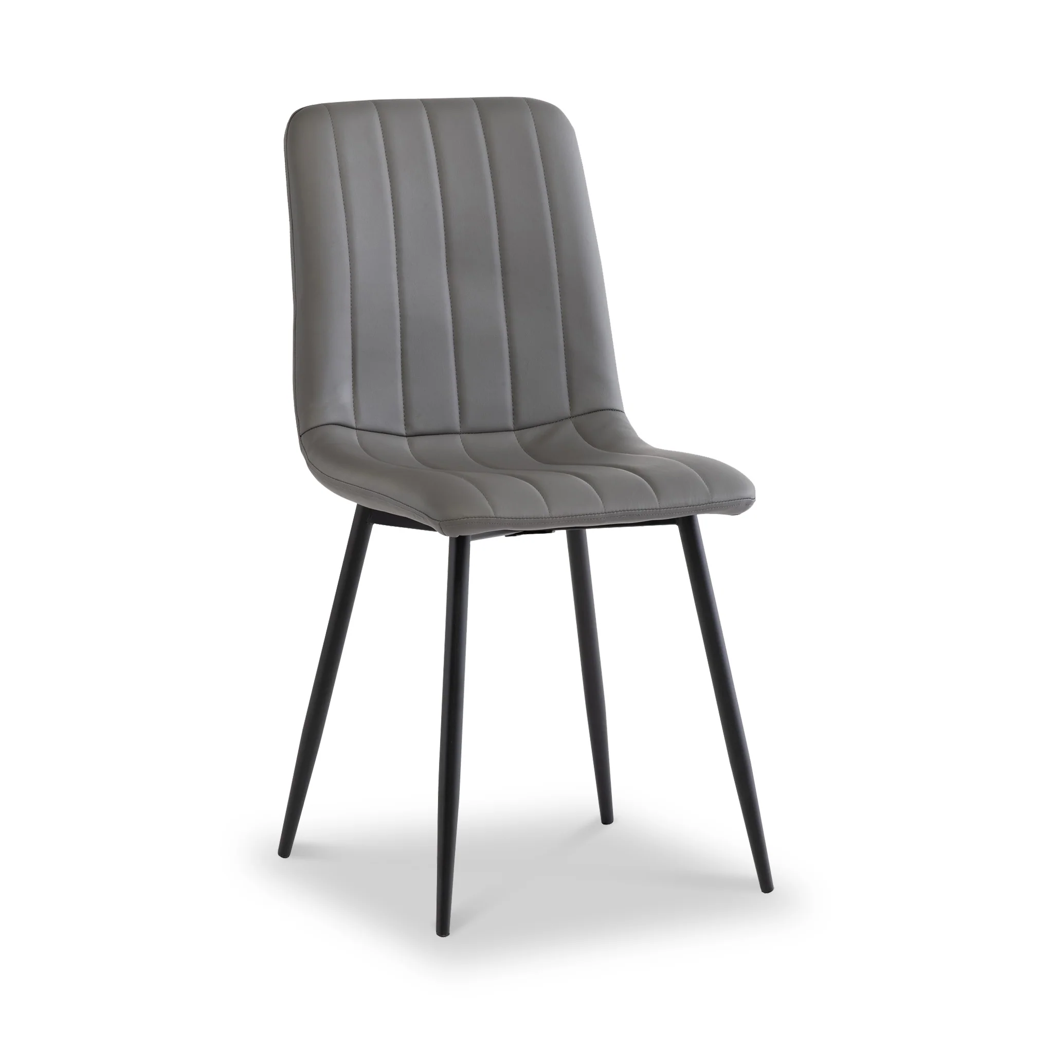 Geri Faux Leather Curved Seat Dining Chair - Image 6