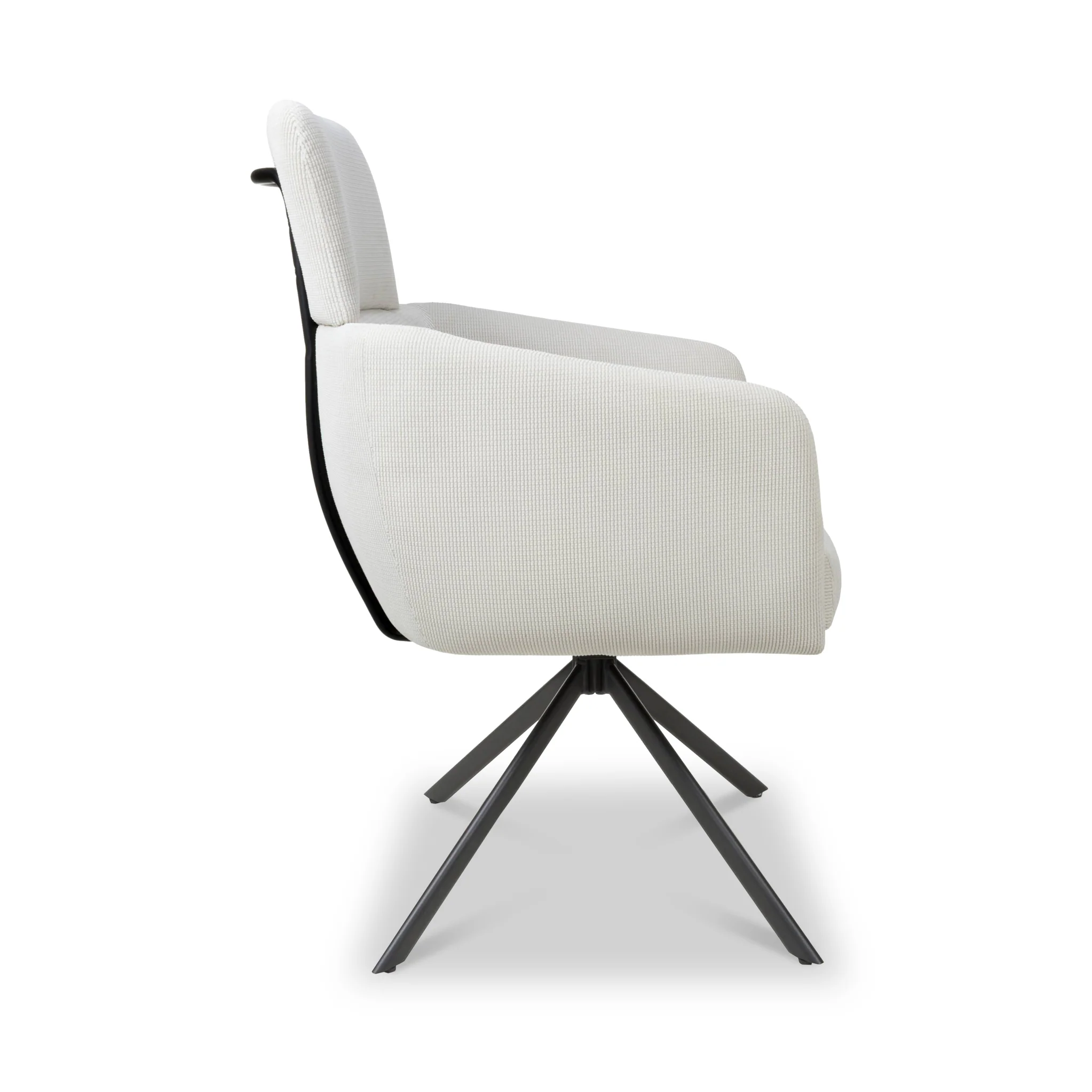 Gilston Corduroy Swivel Dining Chair - Image 3
