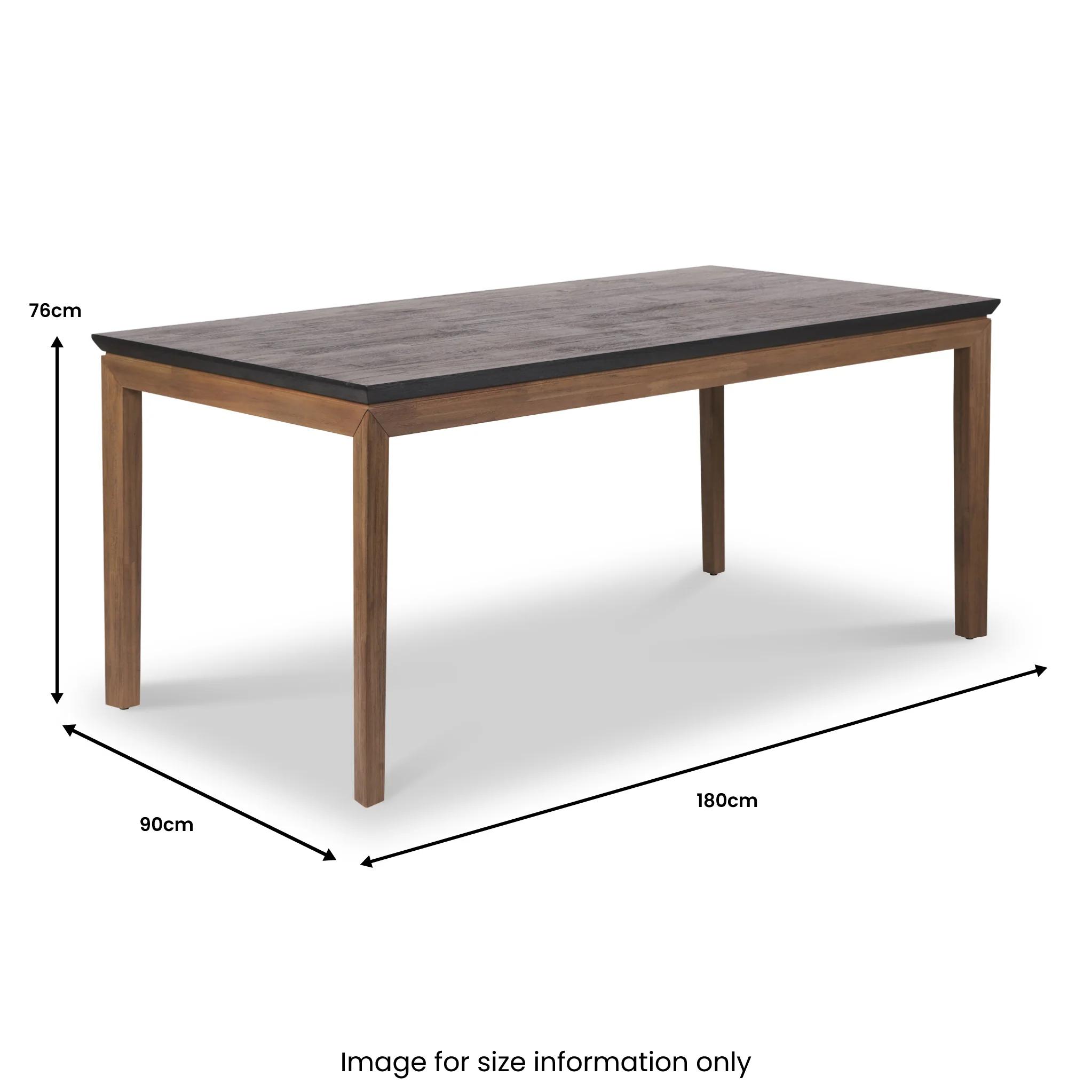 Gio Acacia 180cm Dining Table - Image 7