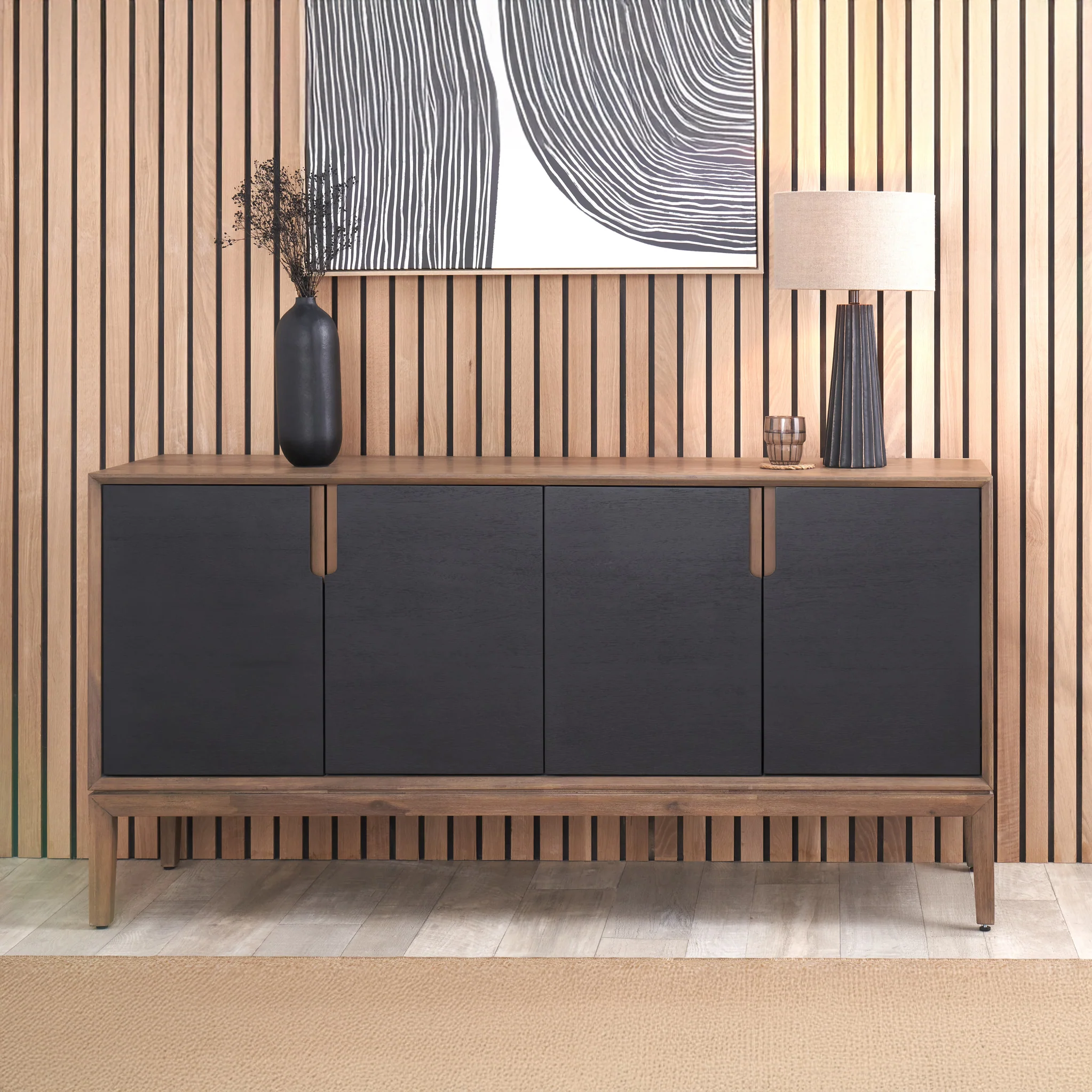 Gio Acacia Wood Extra Large Sideboard - Image 2