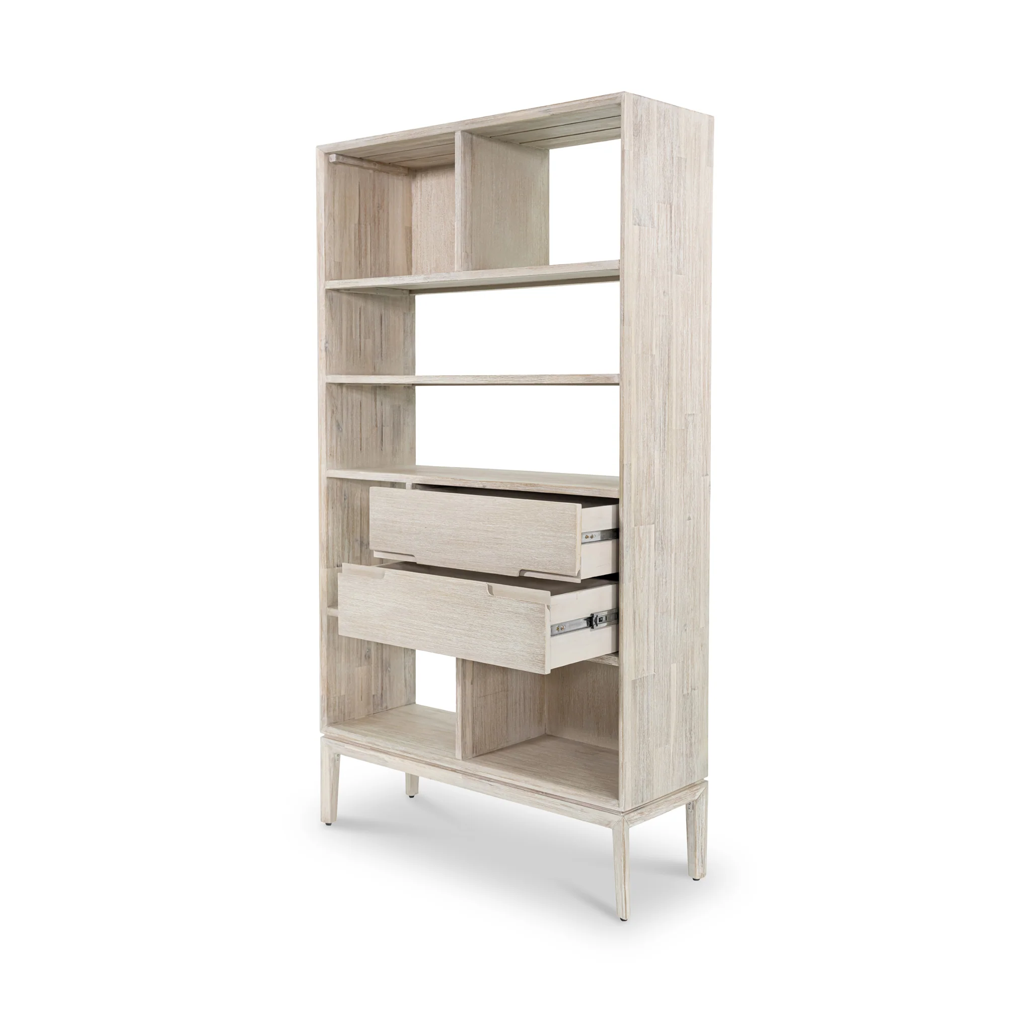 Gio White Sand Acacia Bookcase - Image 4