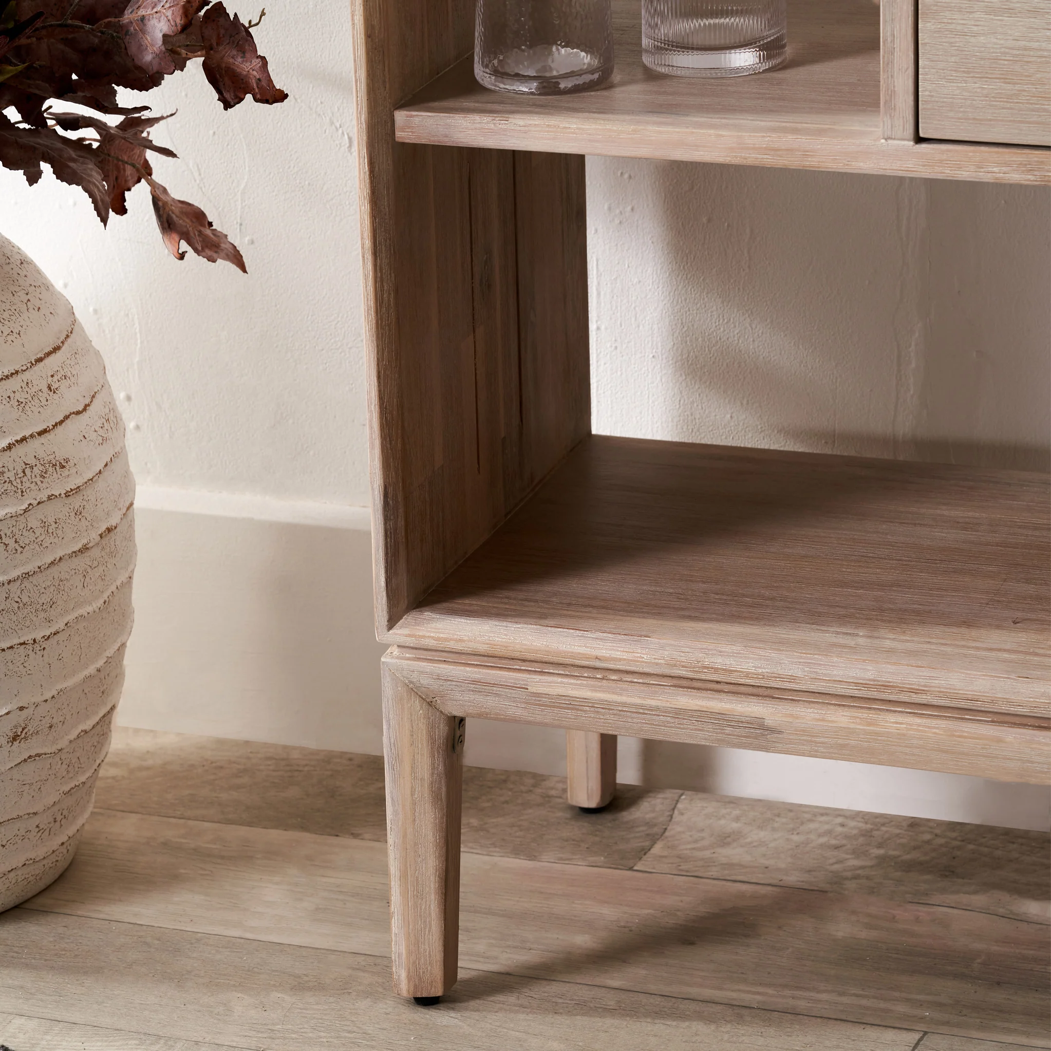 Gio White Sand Acacia Bookcase - Image 6